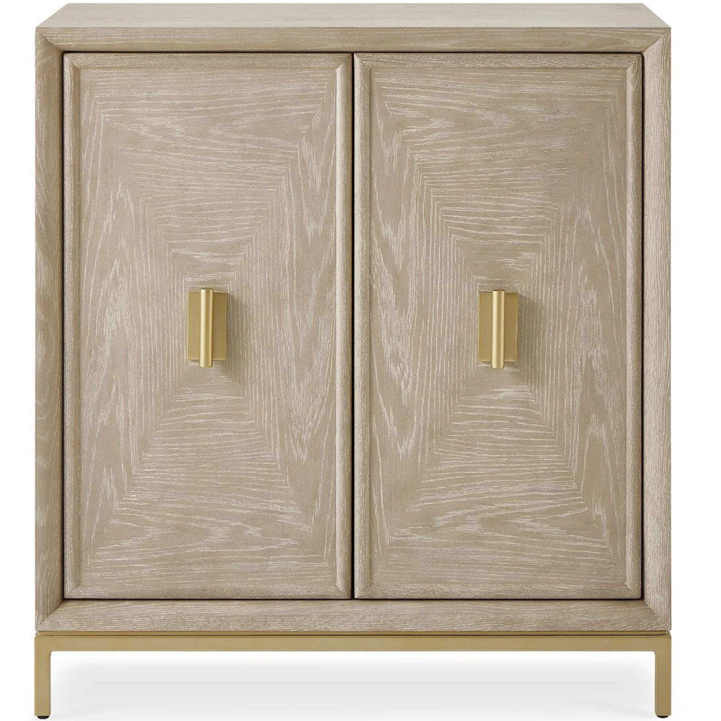 Alessia 2 Door Cabinet, Cerused Oak - Image 2