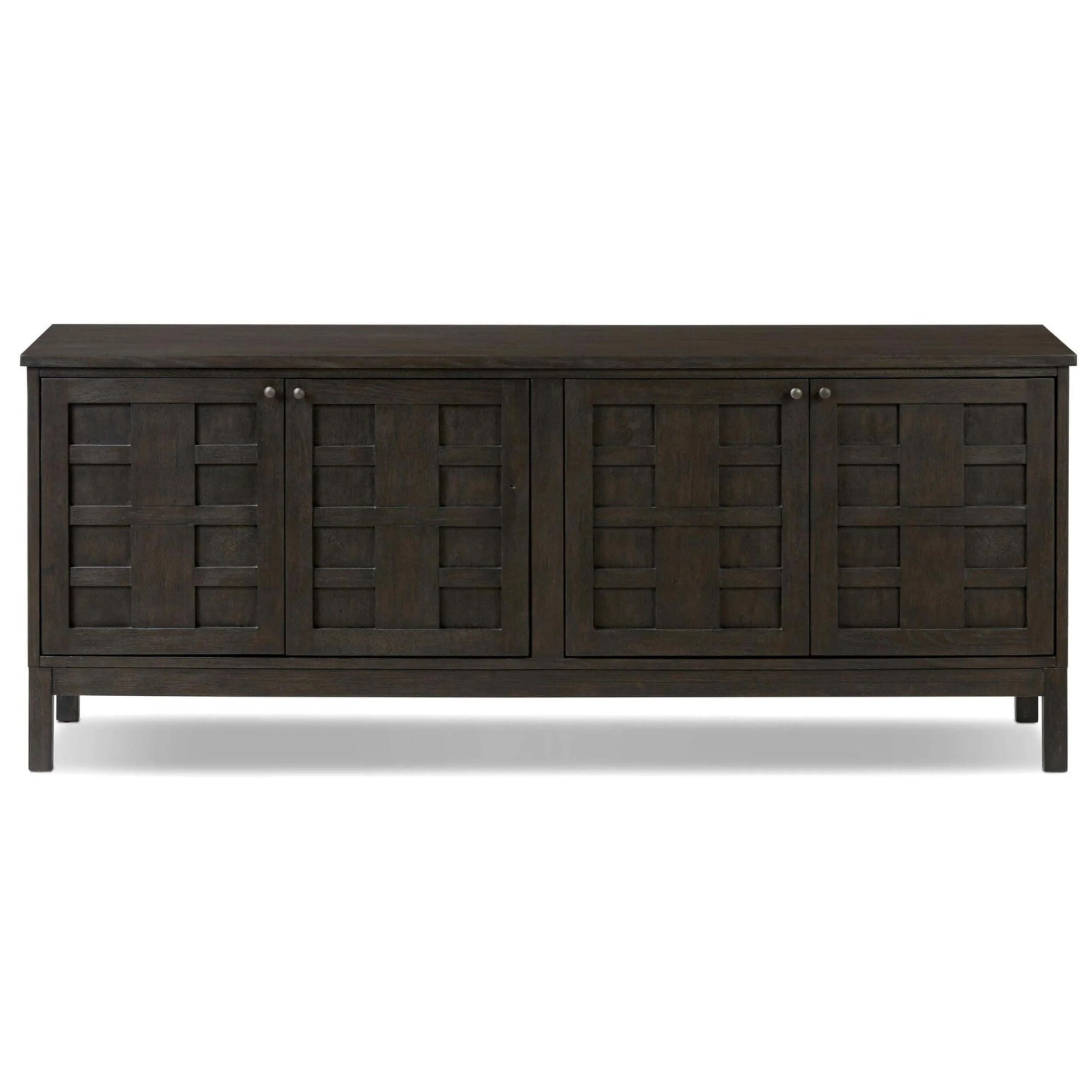 Alessio Media Console, Smoked Black by Four Hands - Image 2