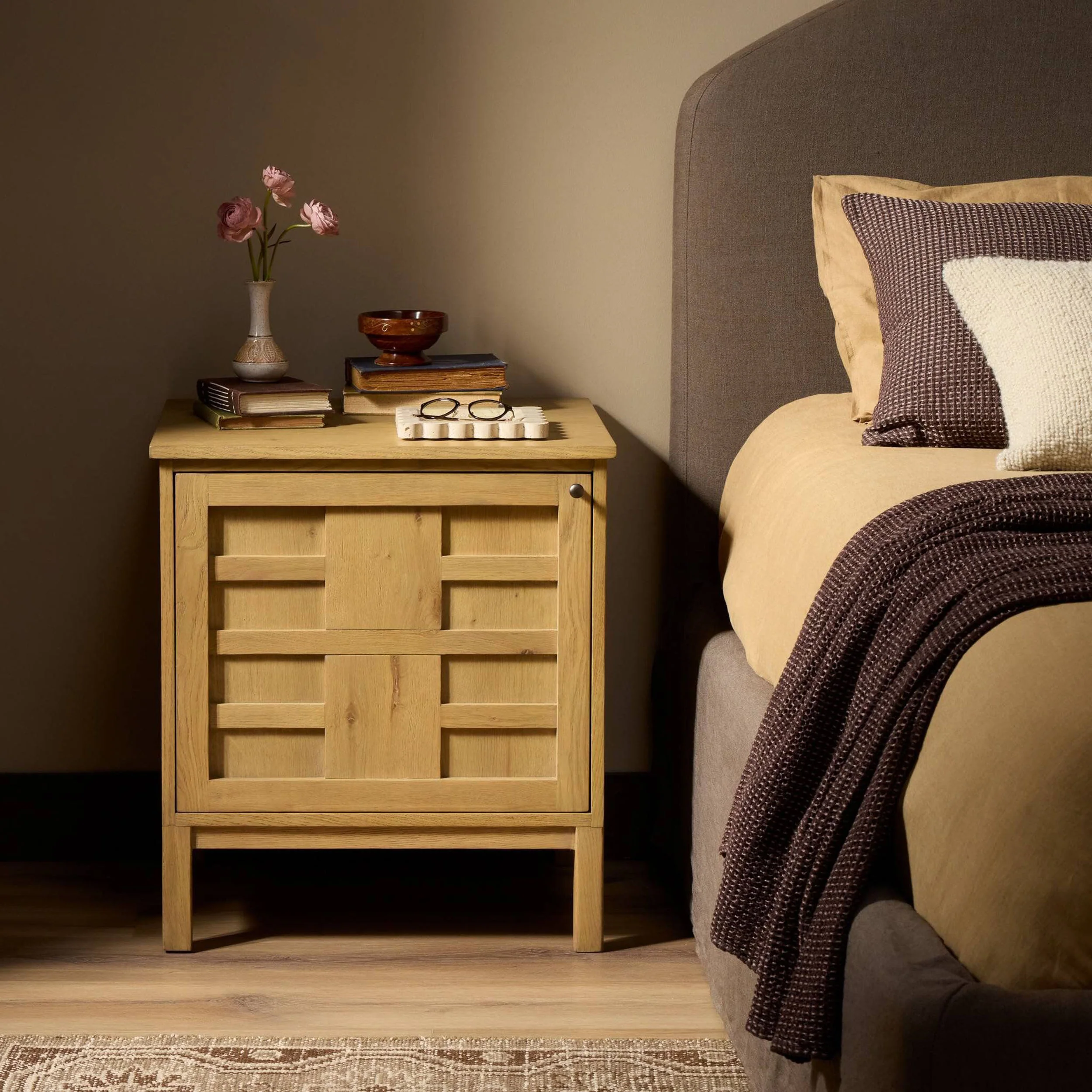 Alessio Nightstand, Aged Natural by Four Hands - Image 7
