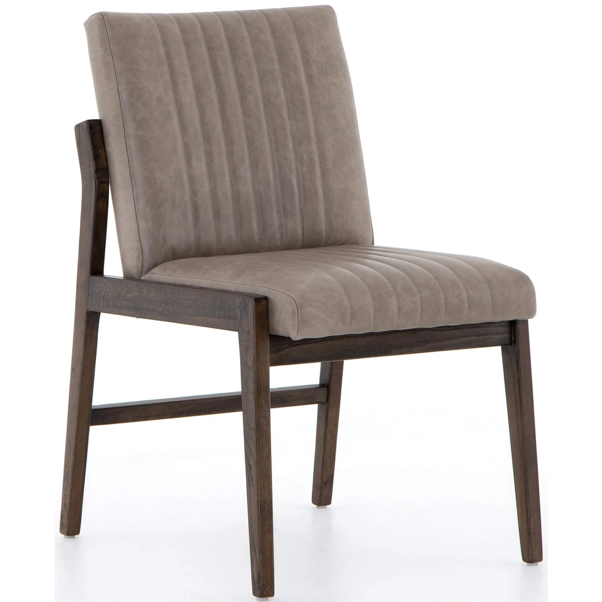 Alice Leather Dining Chair, Sonoma Grey, Set of 2 by Four Hands