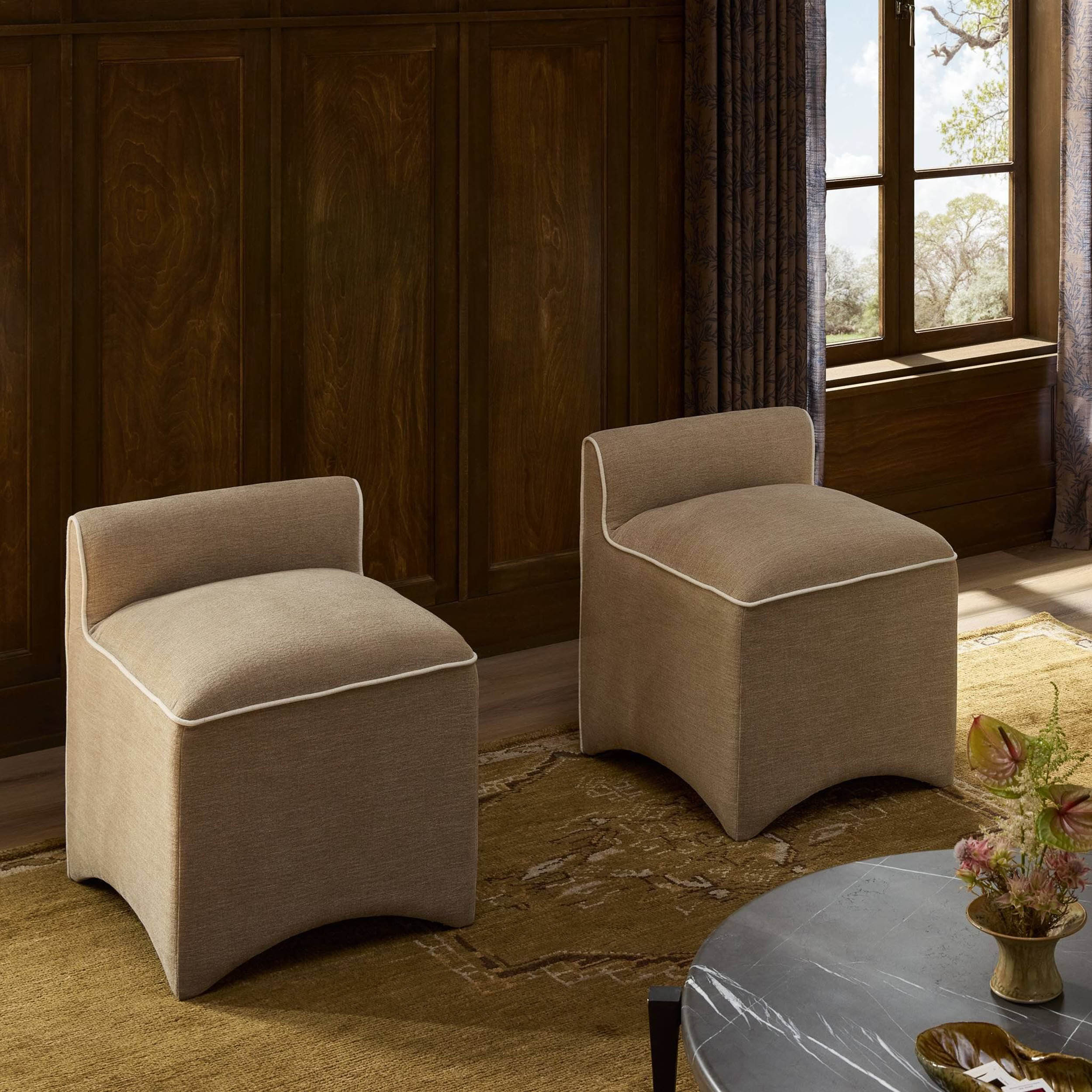 Allonia Accent Stool, Laughlin Natural by Four Hands - Image 6