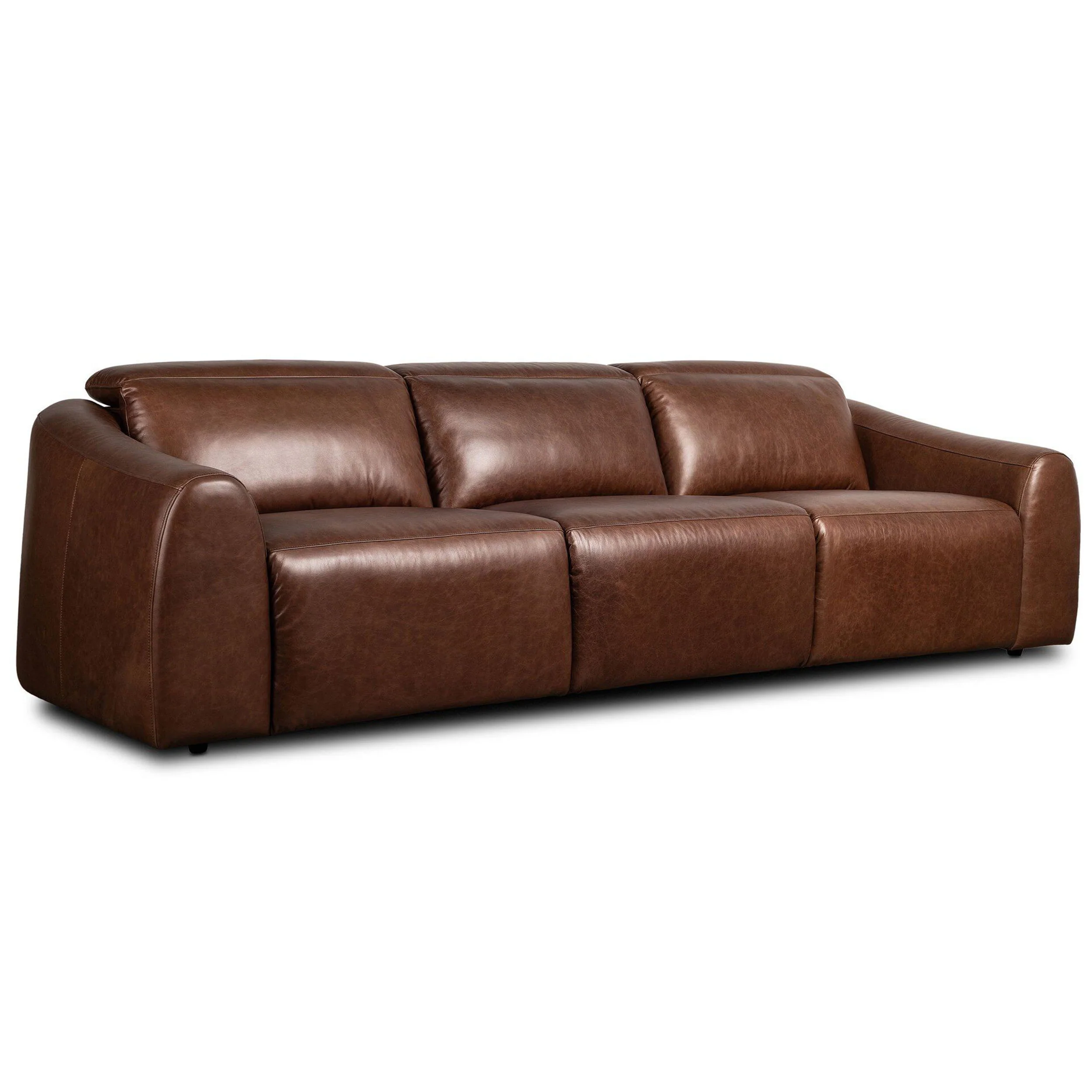 Alondra Leather Power Recliner 3 Piece Sectional, Sonoma Coco by Four Hands - Image 2