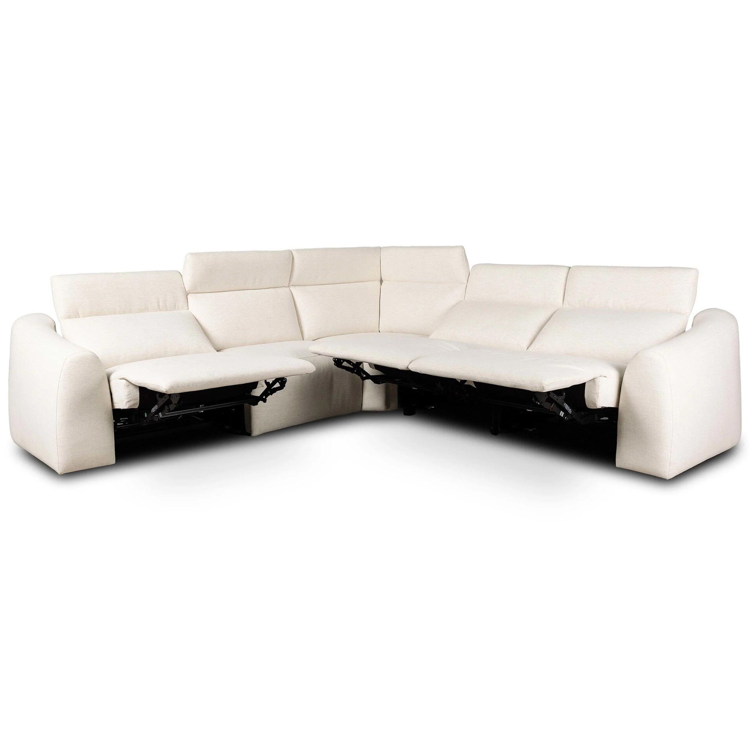 Alondra Power Recliner 5 Piece Sectional, Nomad Snow by Four Hands - Image 4