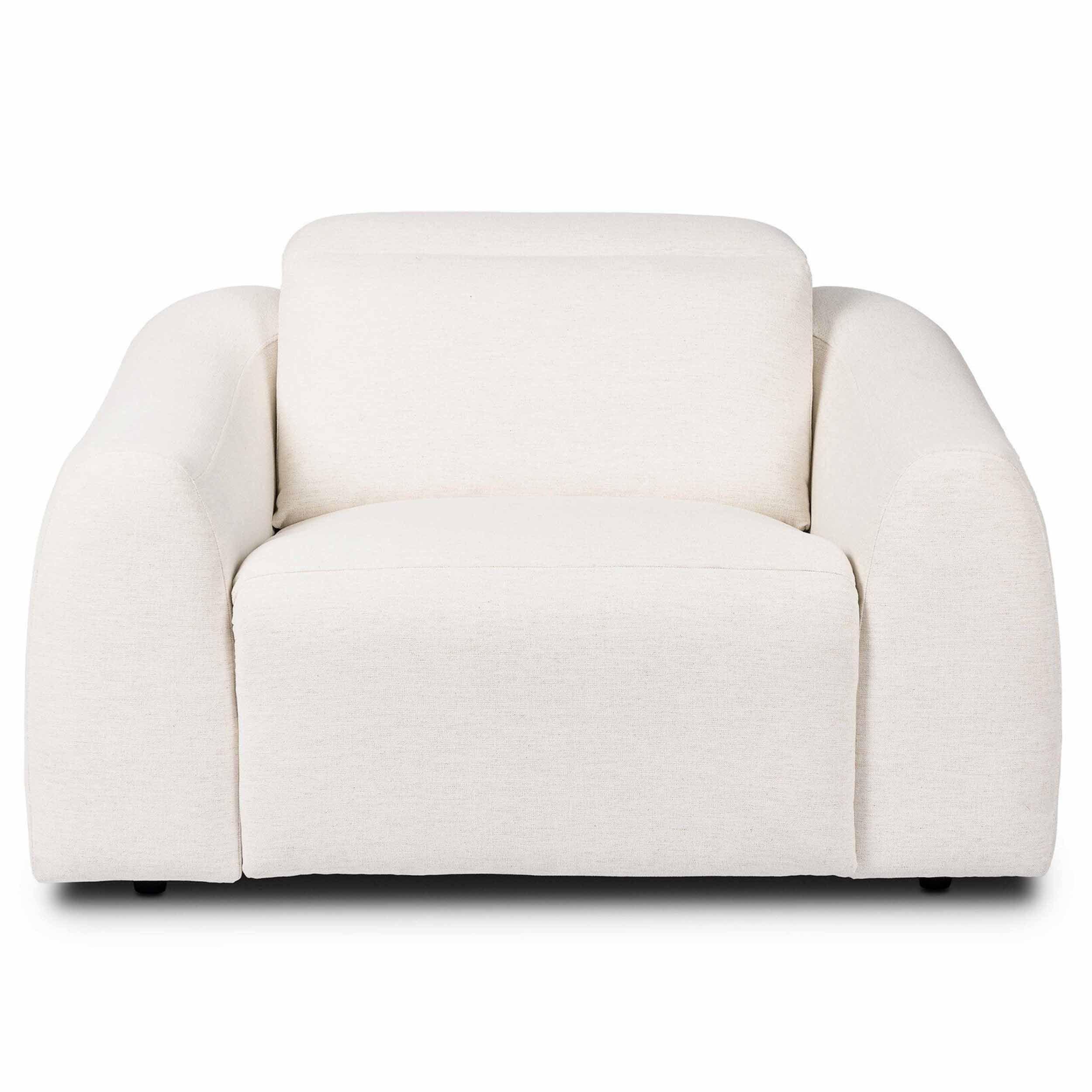 Alondra Power Recliner, Nomad Snow by Four Hands - Image 2