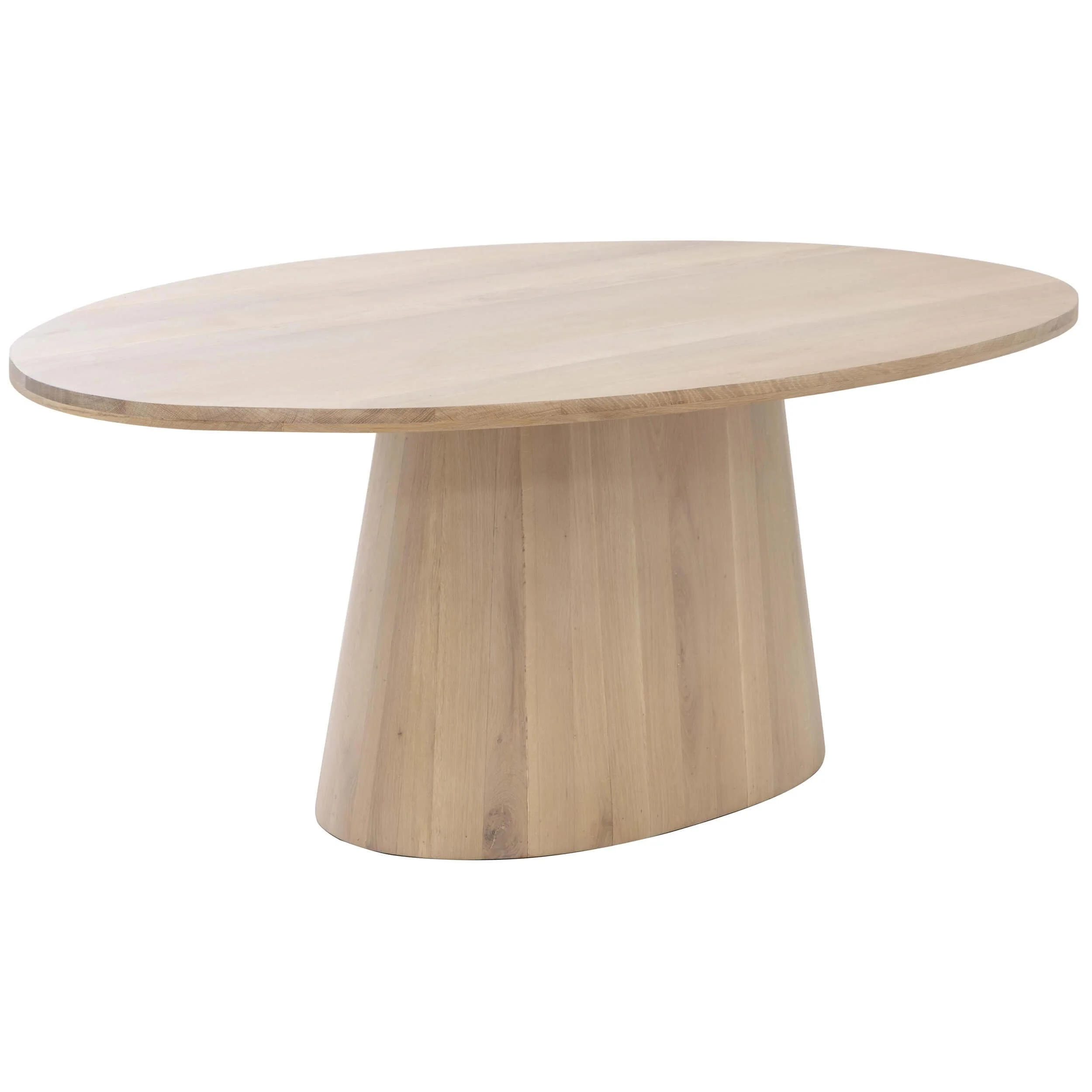 Elina Oval Dining Table, Light Oak