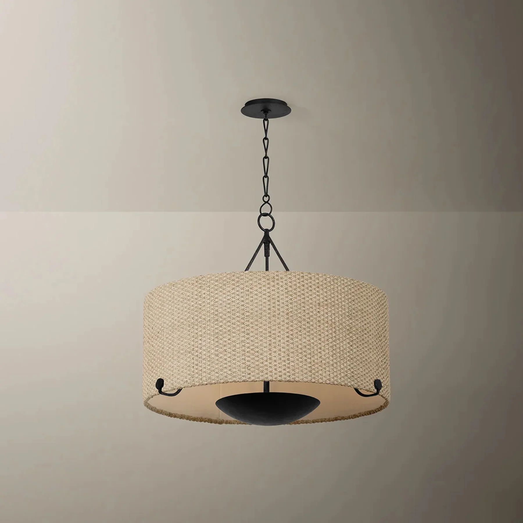 Elias Chandelier, Forged Iron - Image 4