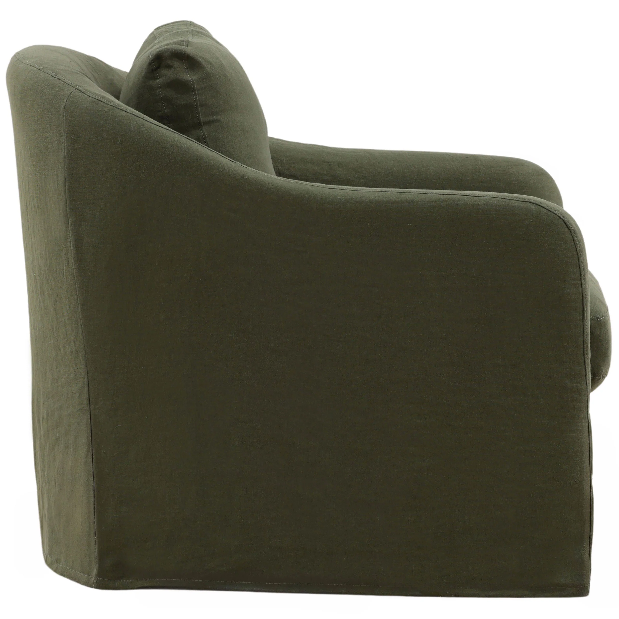 Ama Swivel Chair, Olive - Image 3