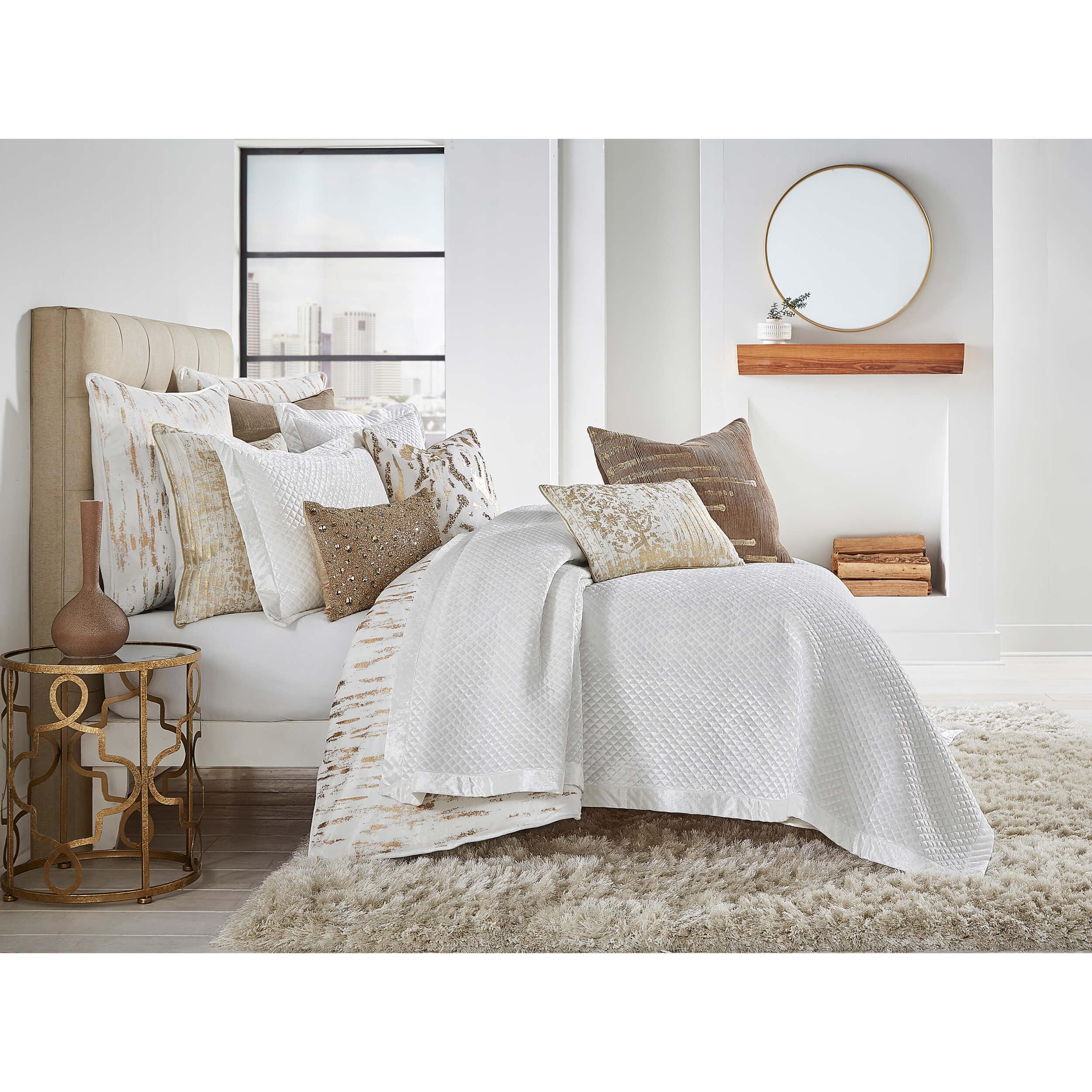 Amani Quilt, Ivory - Image 2