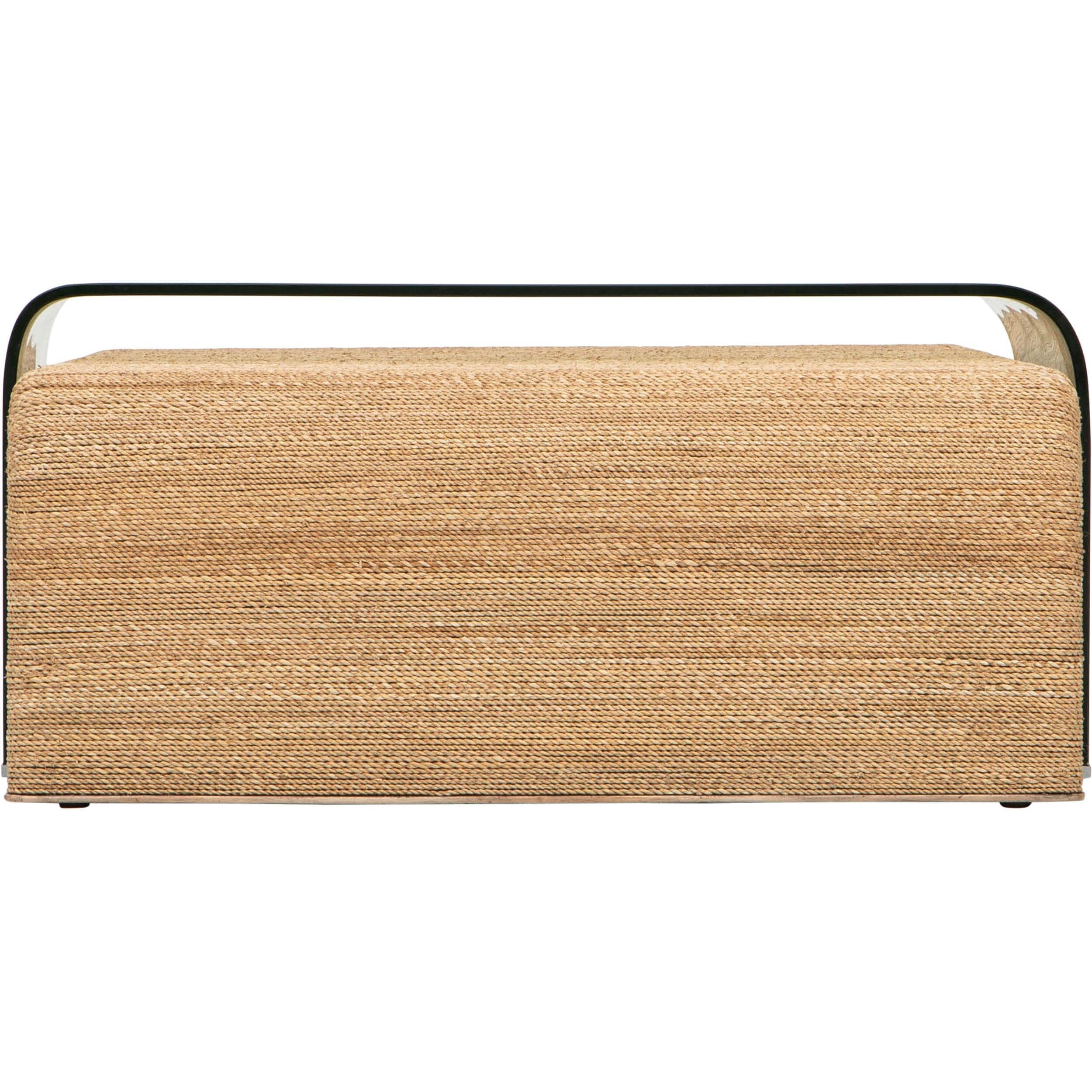 Amani Rope And Glass Coffee Table - Image 3