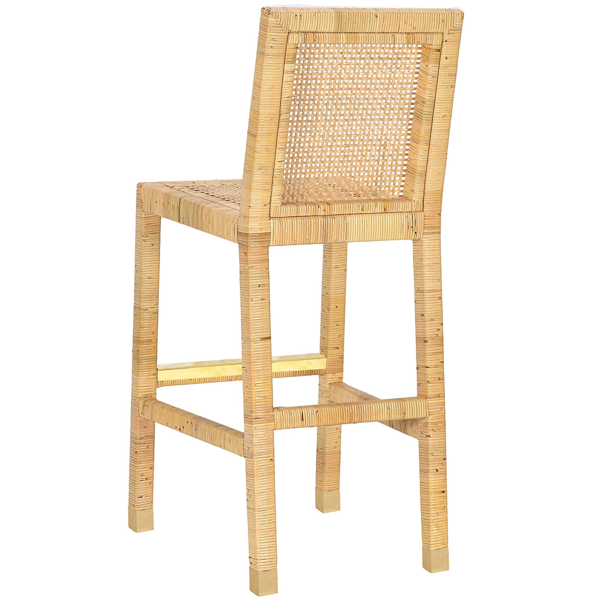Amara Stool, Rattan/Cream - Image 3