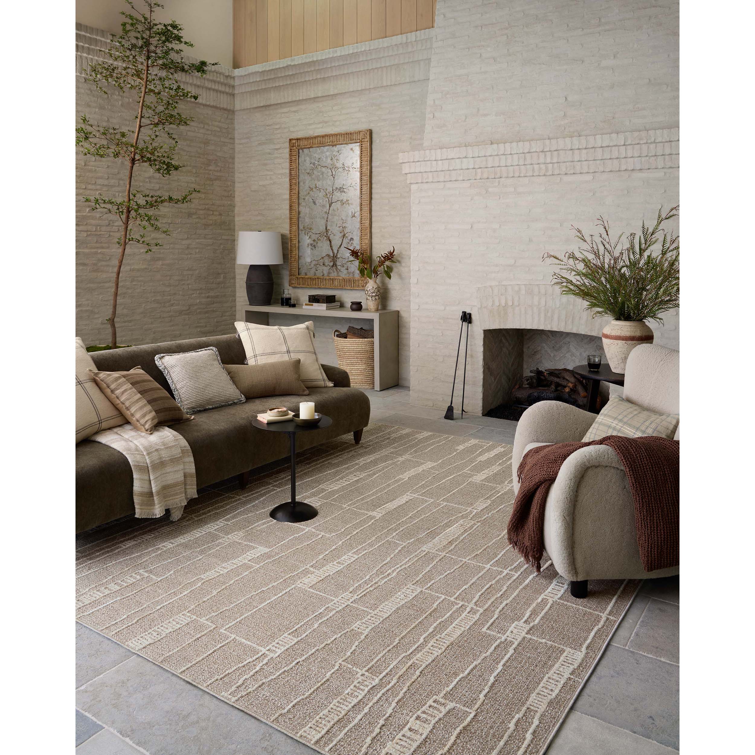 Amber Lewis × Loloi Rug Bexley BEX-05, Mushroom/Natural - Image 6