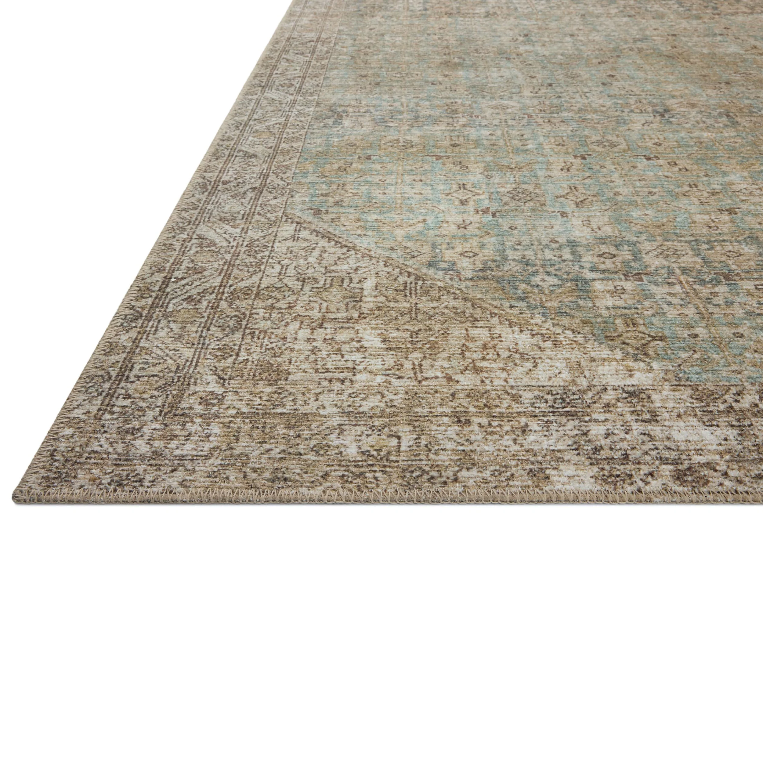Amber Lewis × Loloi Rug Cambria CBR-05, Aqua/Natural - Image 2