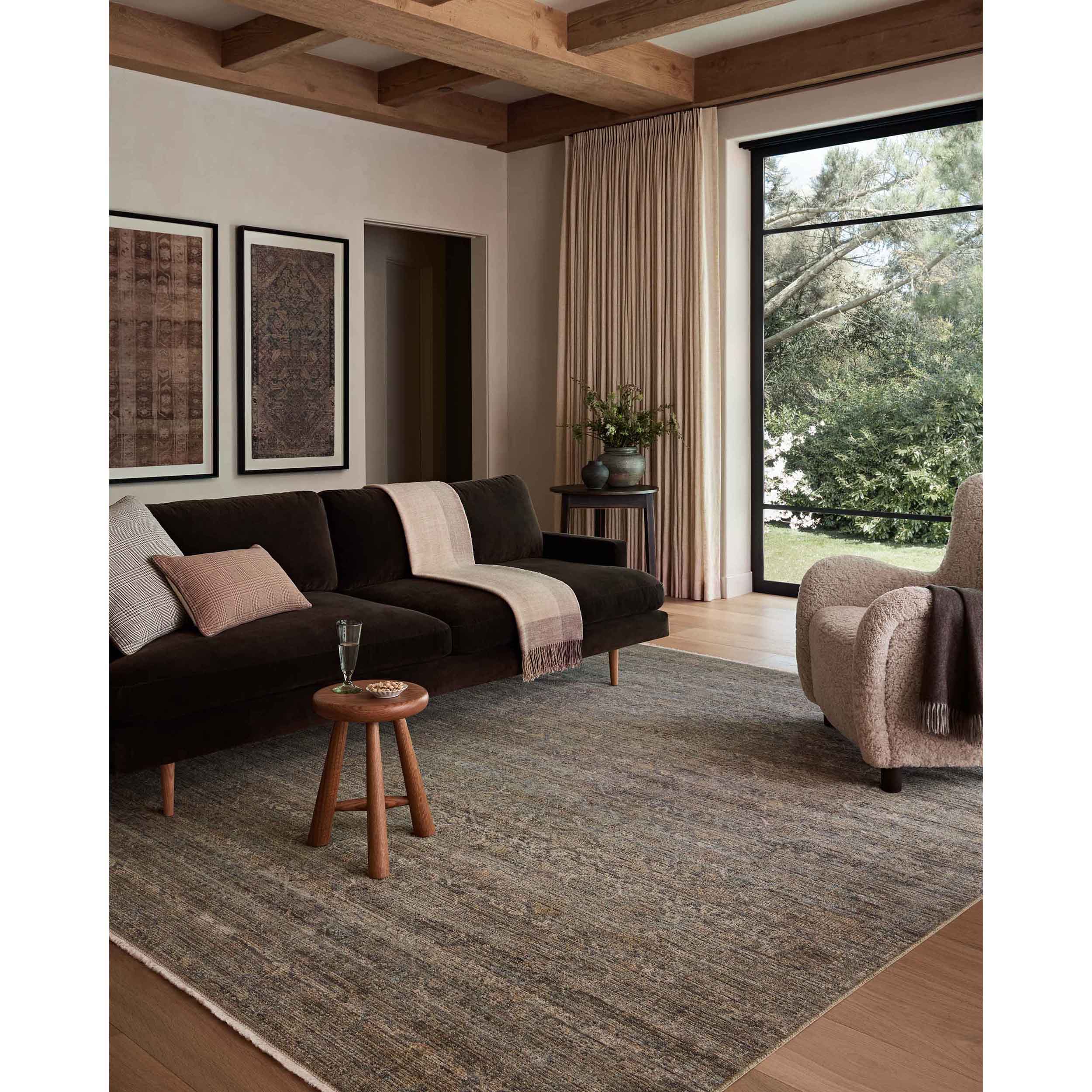 Amber Lewis x Loloi Rug Molly MOL-05, Lagoon/Natural - Image 5