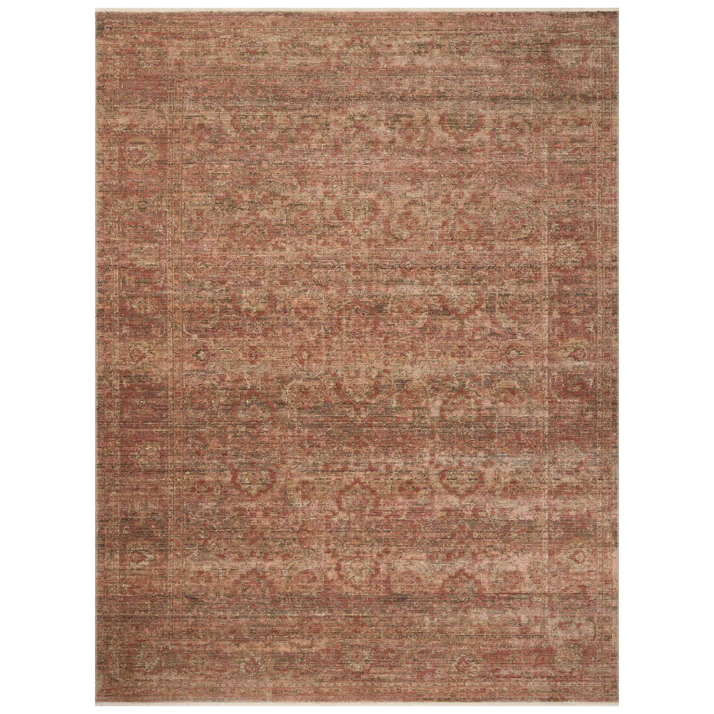Amber Lewis x Loloi Rug Molly MOL-09, Brick/Bark
