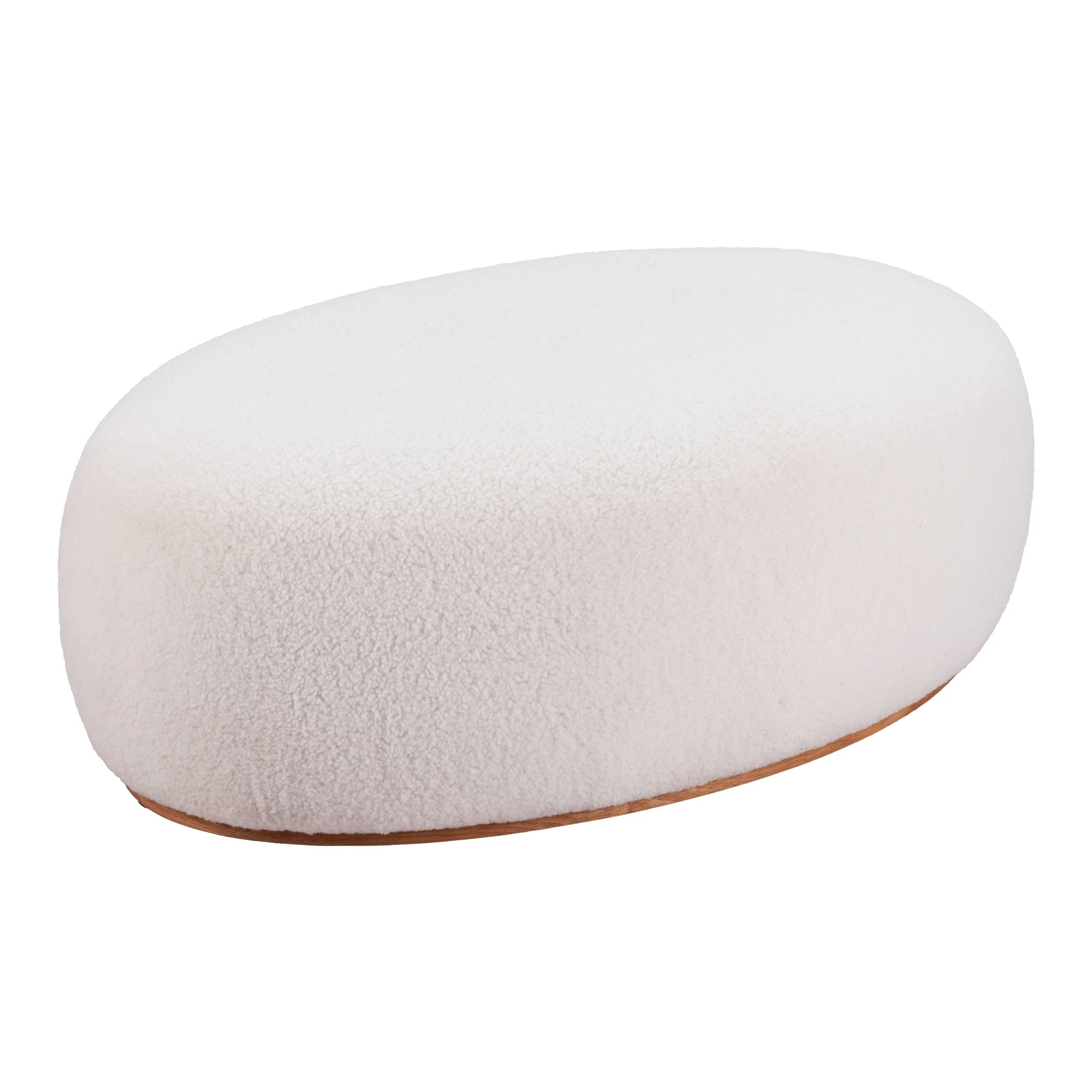 Amber Ottoman, Cream