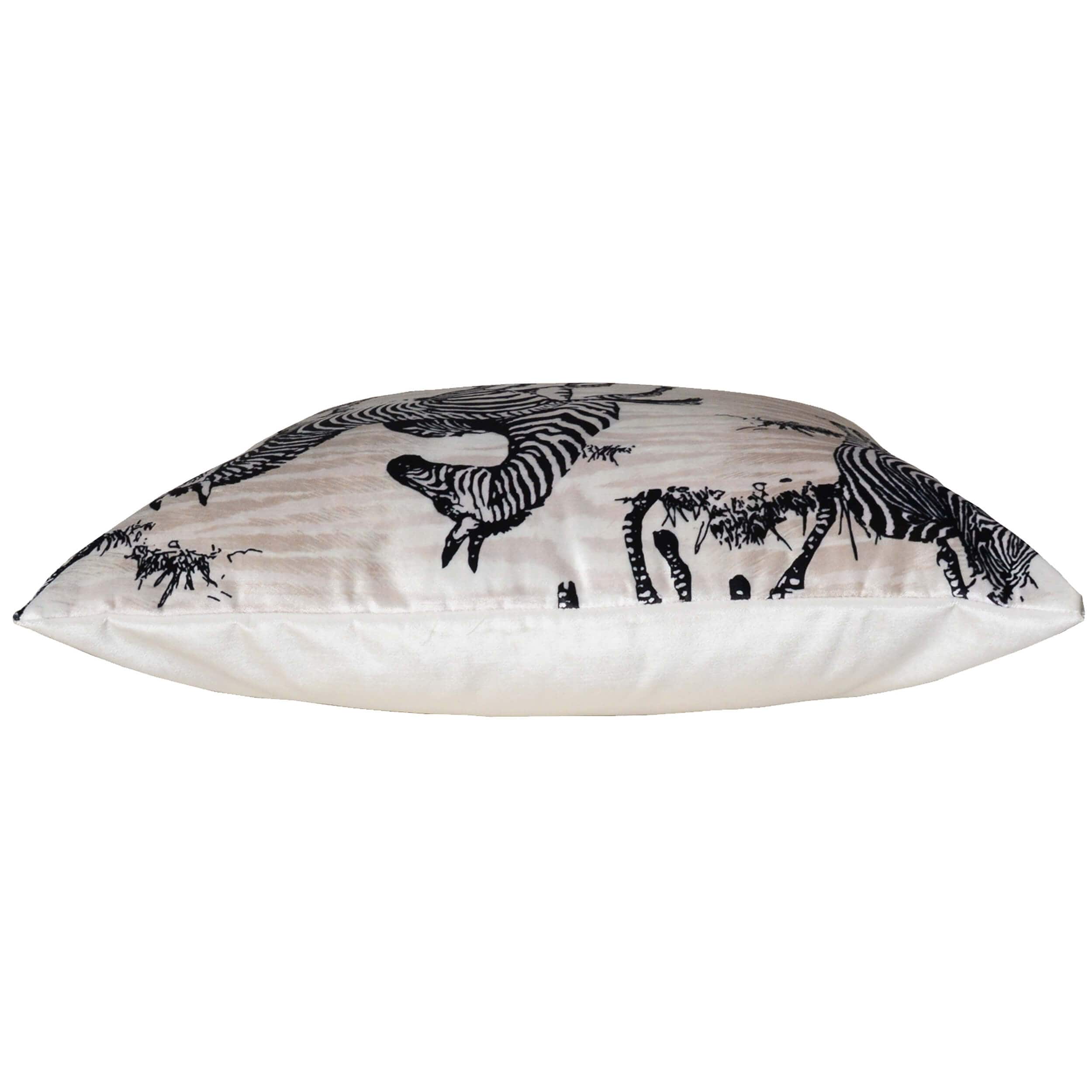 Amber Pillow, Ivory/Zebra - Image 2