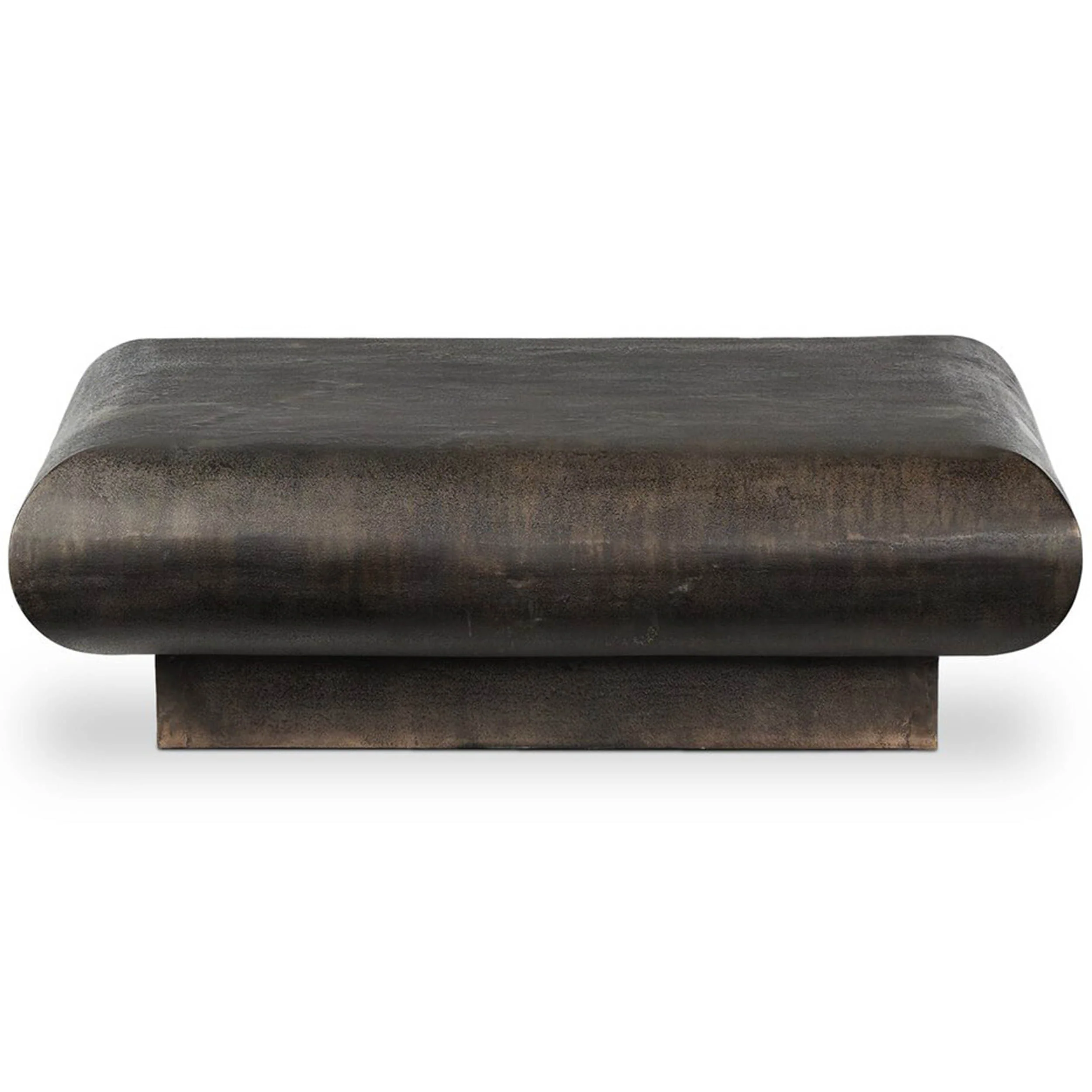 Ambra 48" Outdoor Coffee Table, Distressed Bronze by Four Hands - Image 2