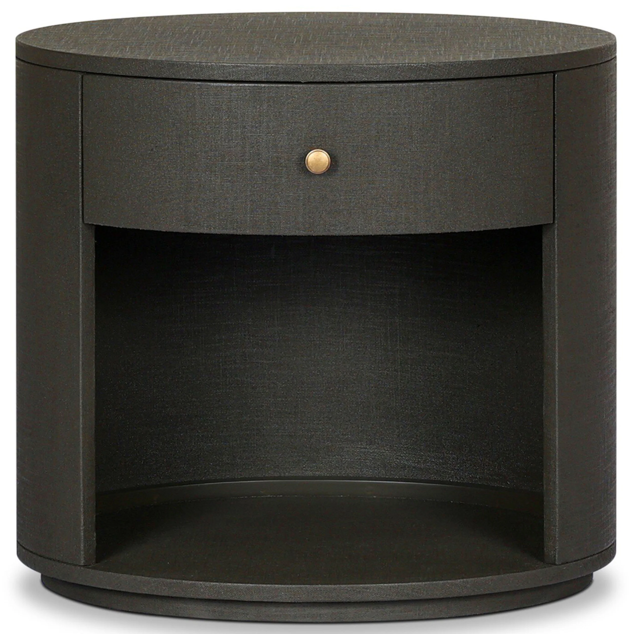 Amelia 1 Drawer Oval Nightstand, Dark Green by Four Hands - Image 2