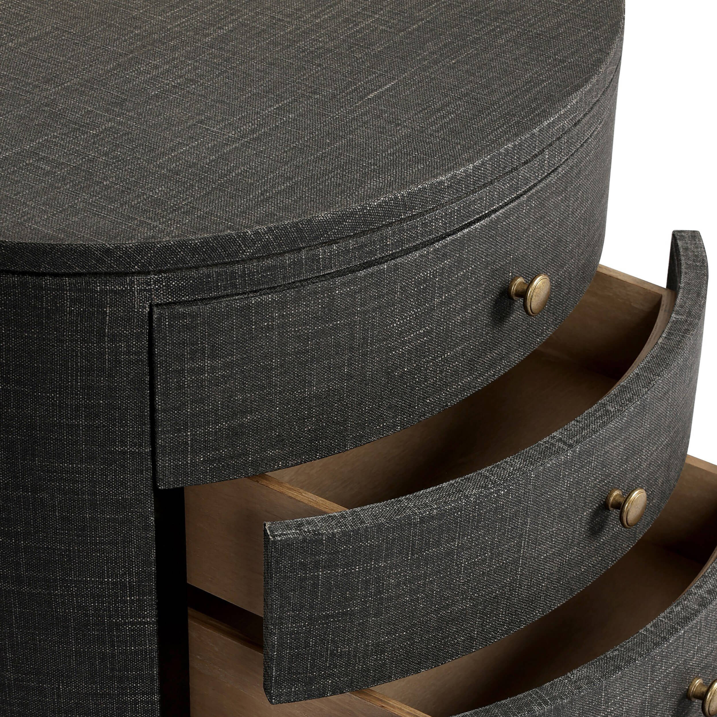 Amelia Oval Nightstand, Black by Four Hands - Image 5