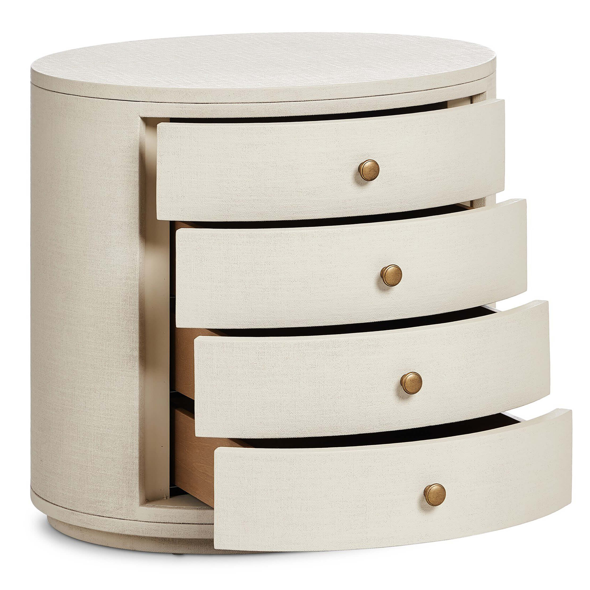 Amelia Oval Nightstand, Ivory by Four Hands - Image 4