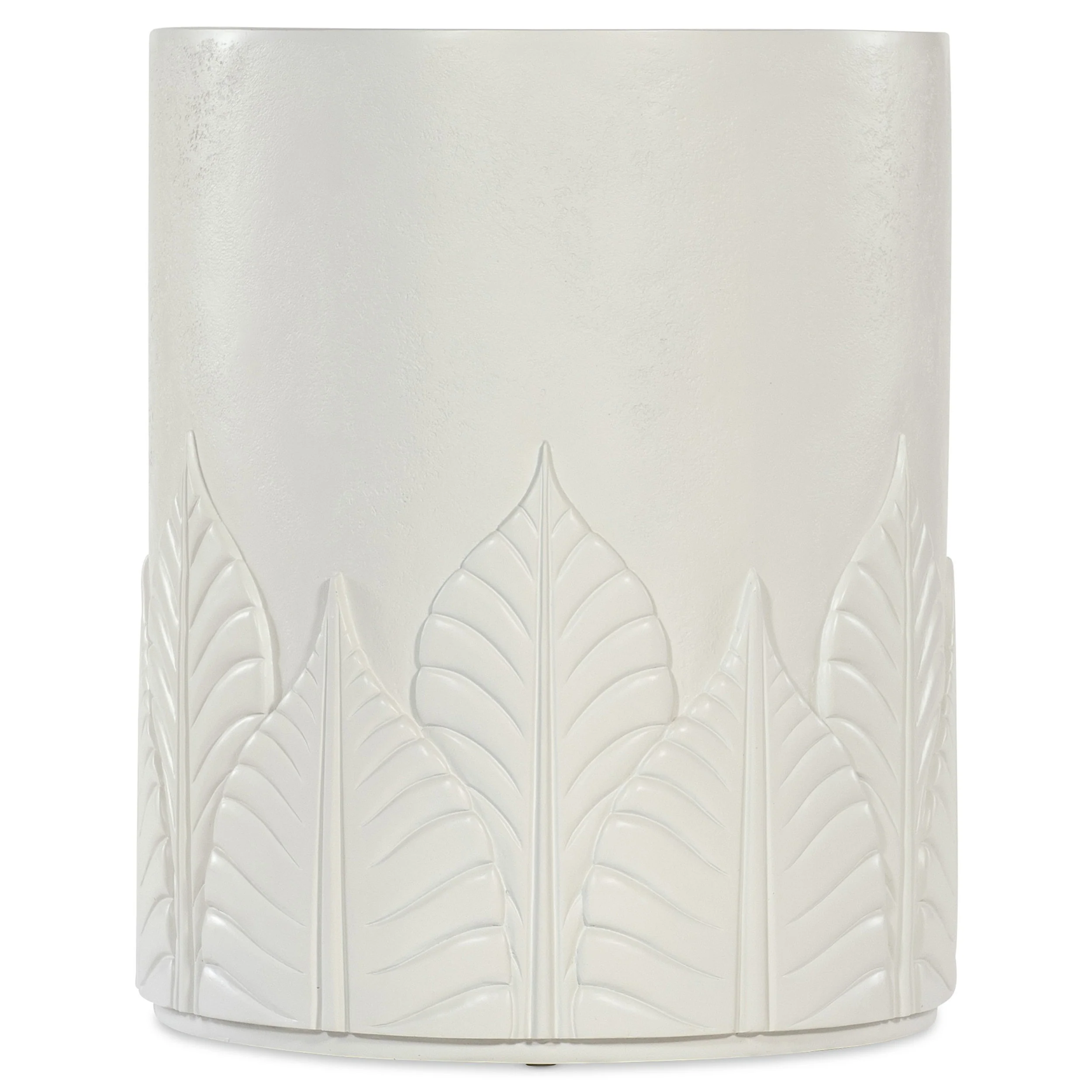 Amelia Round End Table, White