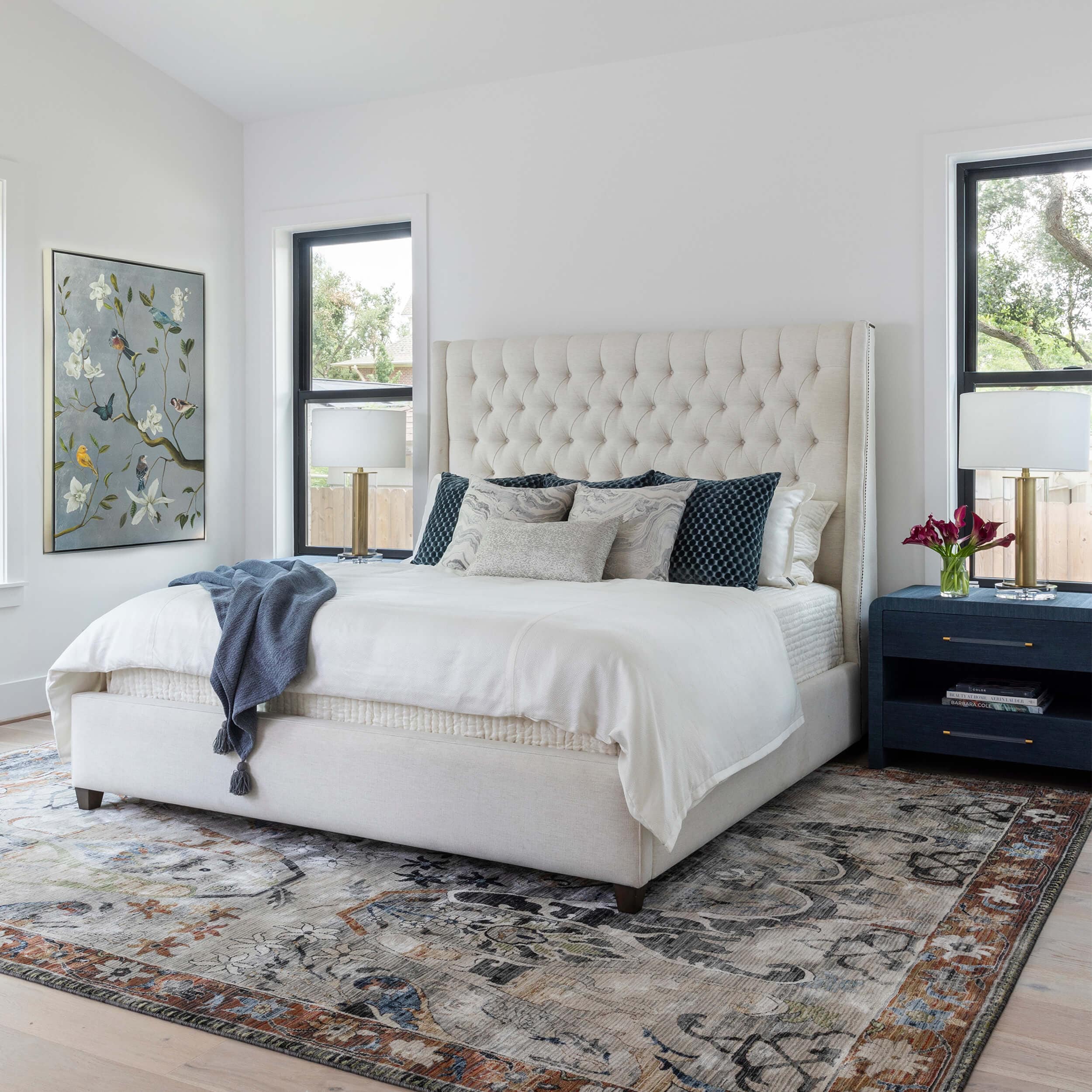 Amelia Tall Bed, Nomad Snow - Image 7