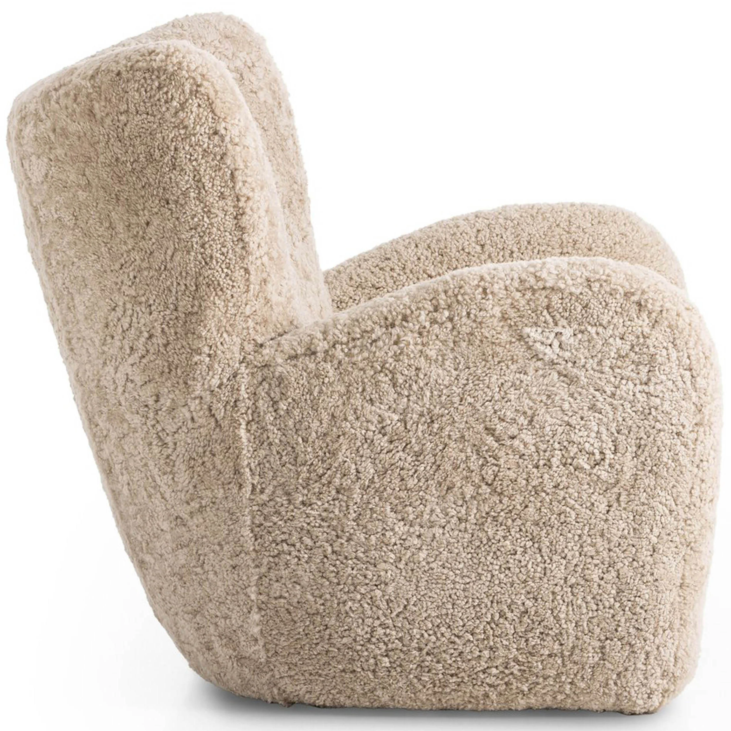 Amelie Chair, Beige Shearling by Four Hands - Image 3
