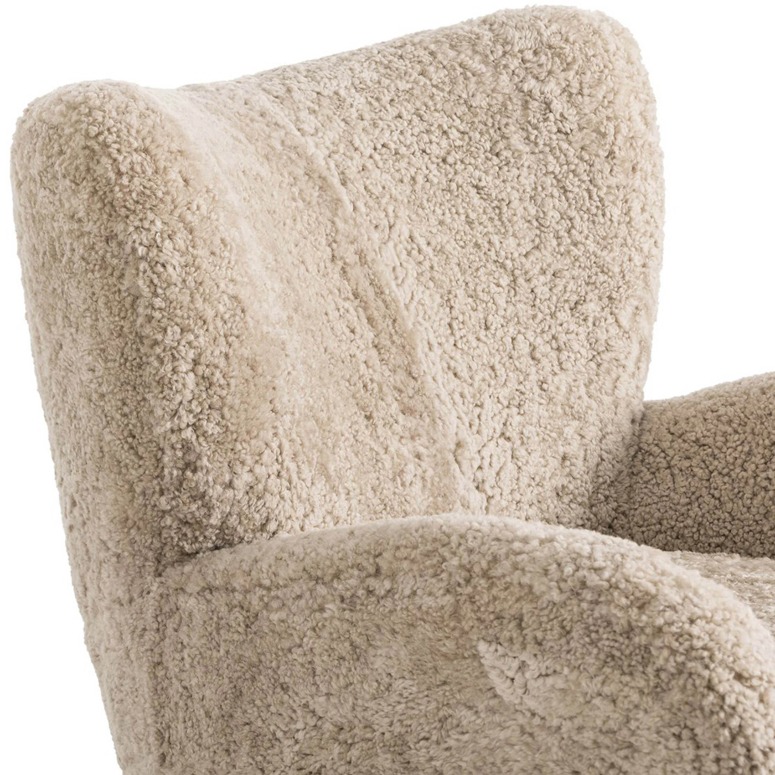 Amelie Chair, Beige Shearling by Four Hands - Image 4