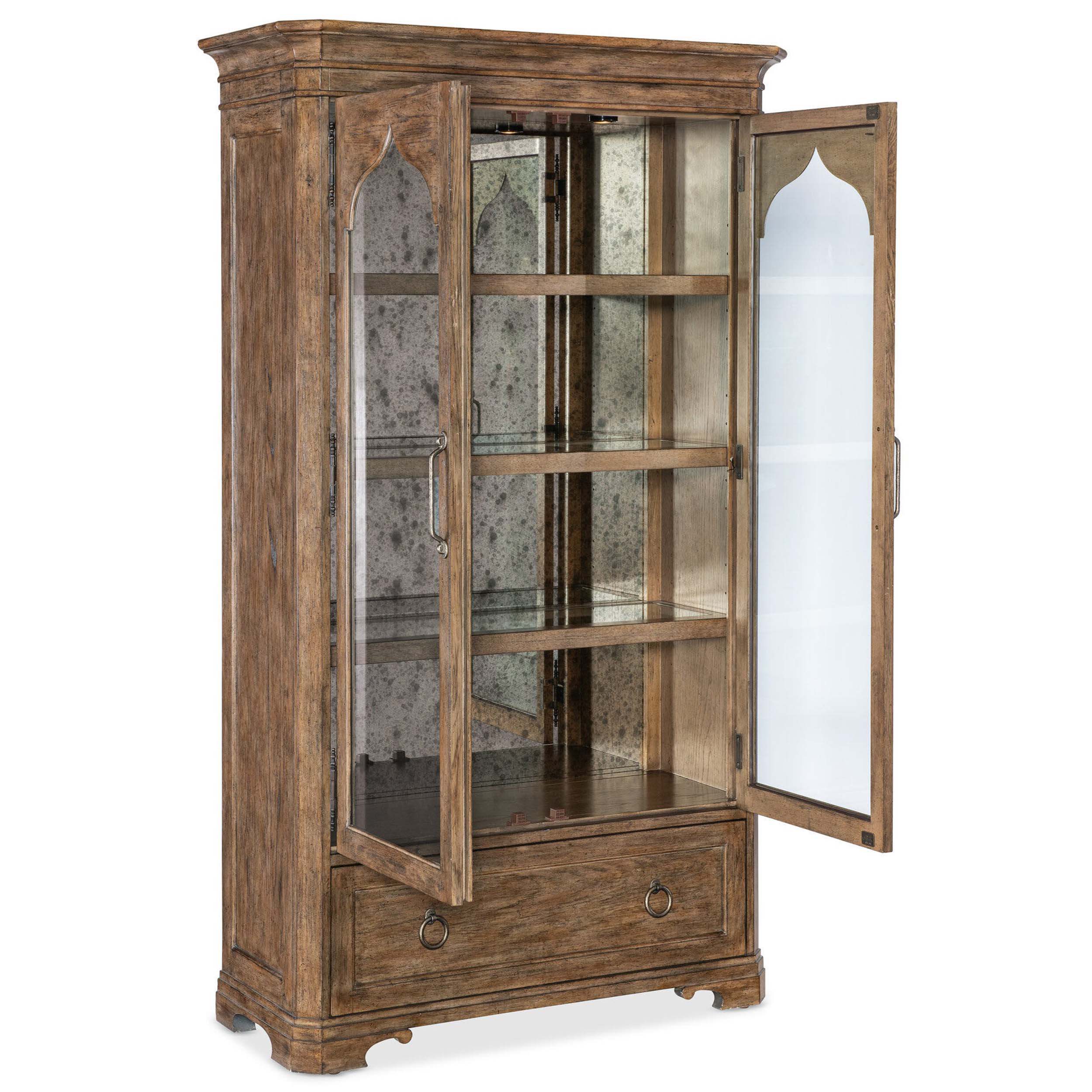 Americana Display Cabinet, Honey - Image 3