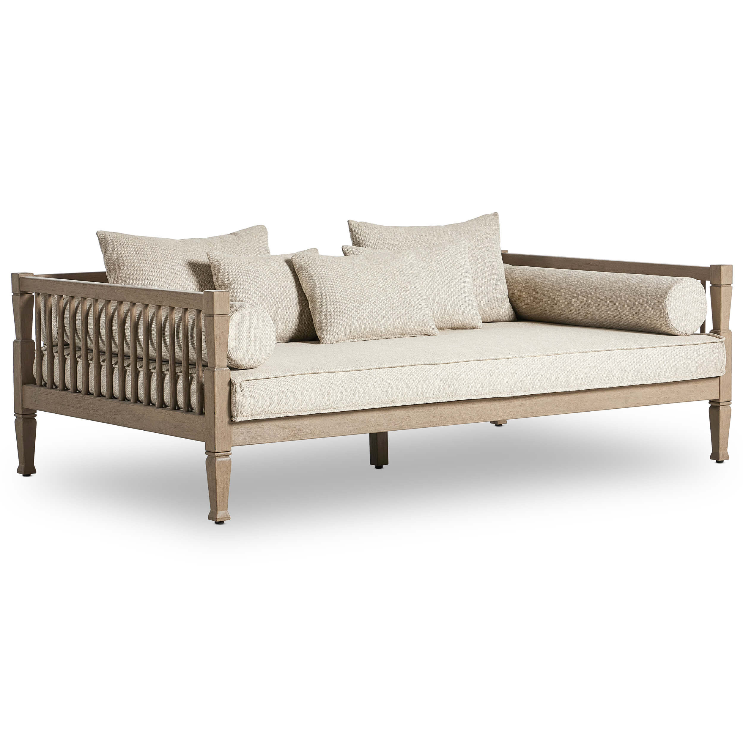 Amero Outdoor Sofa, Faye Sand/Washed Brown by Four Hands - Image 2