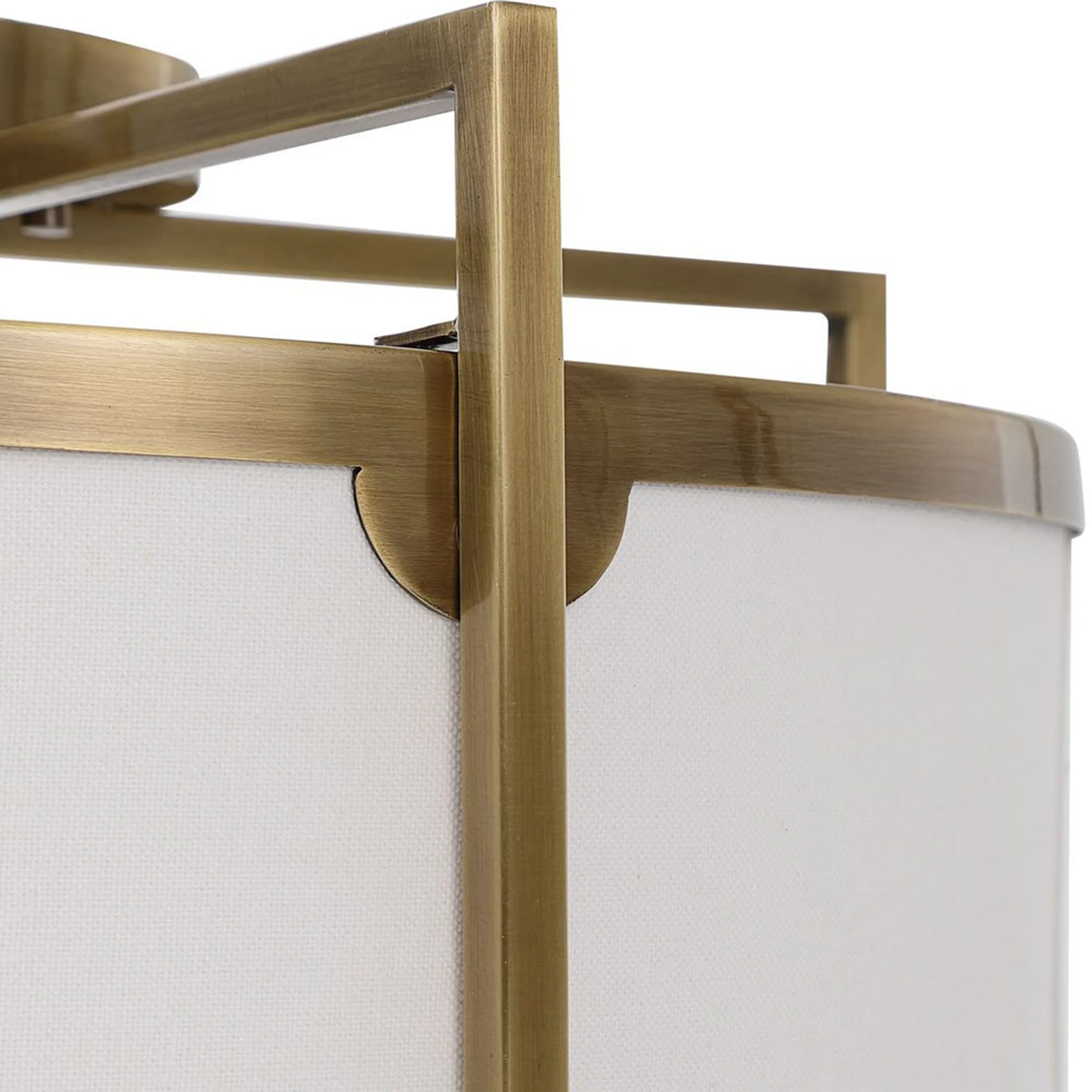 Colfax 3 Light Semi Flush, Antique Brass - Image 3