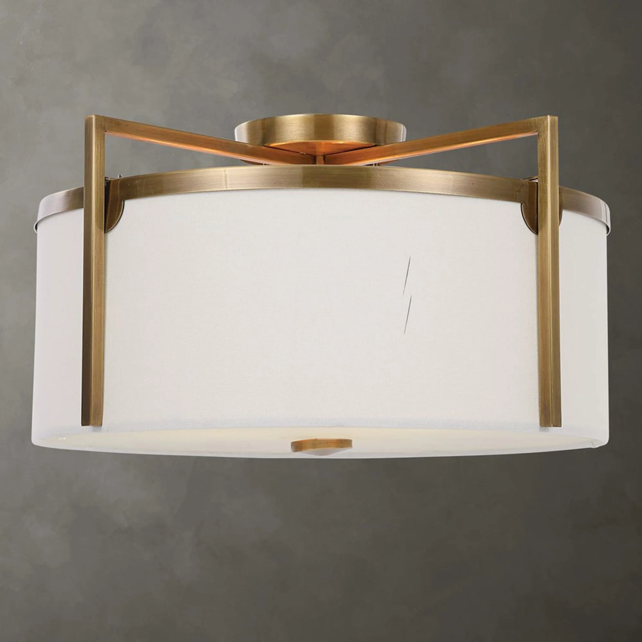 Colfax 3 Light Semi Flush, Antique Brass - Image 6