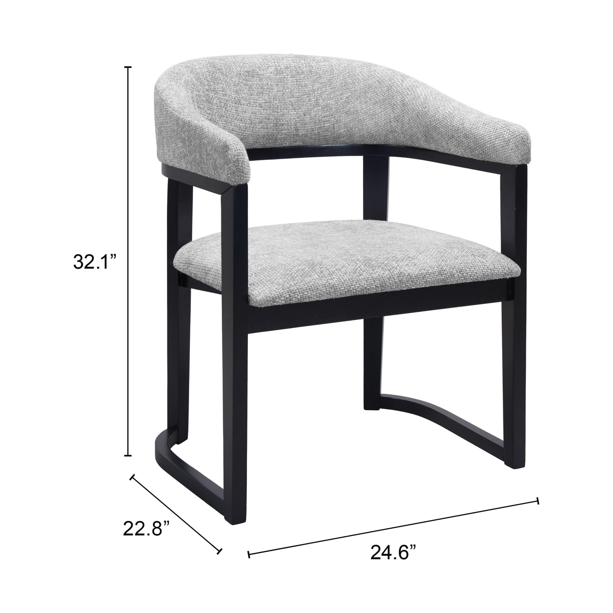 Anasa Dining Chair, Gray - Image 2