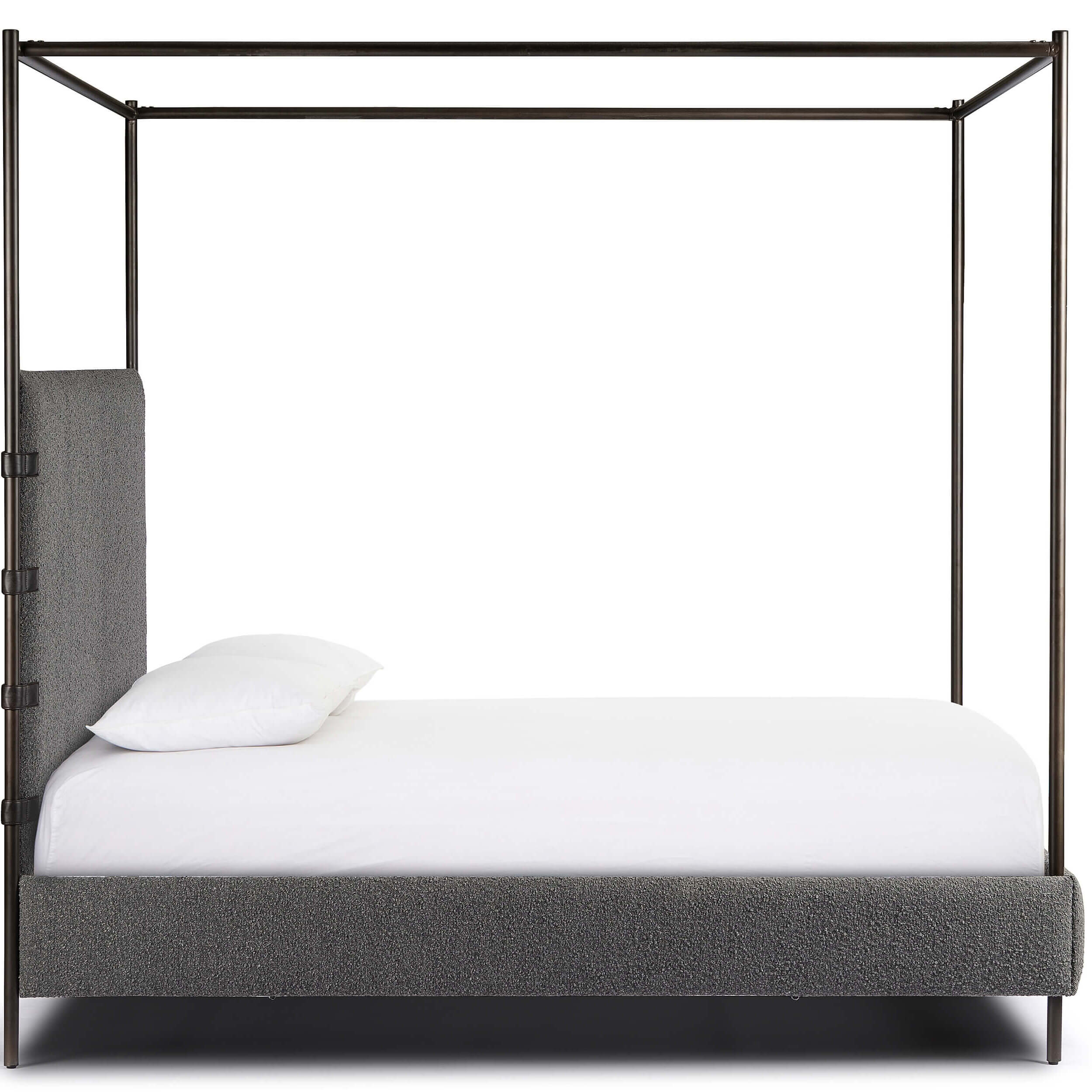 Anderson King Canopy Bed, Knoll Charcoal by Four Hands - Image 2