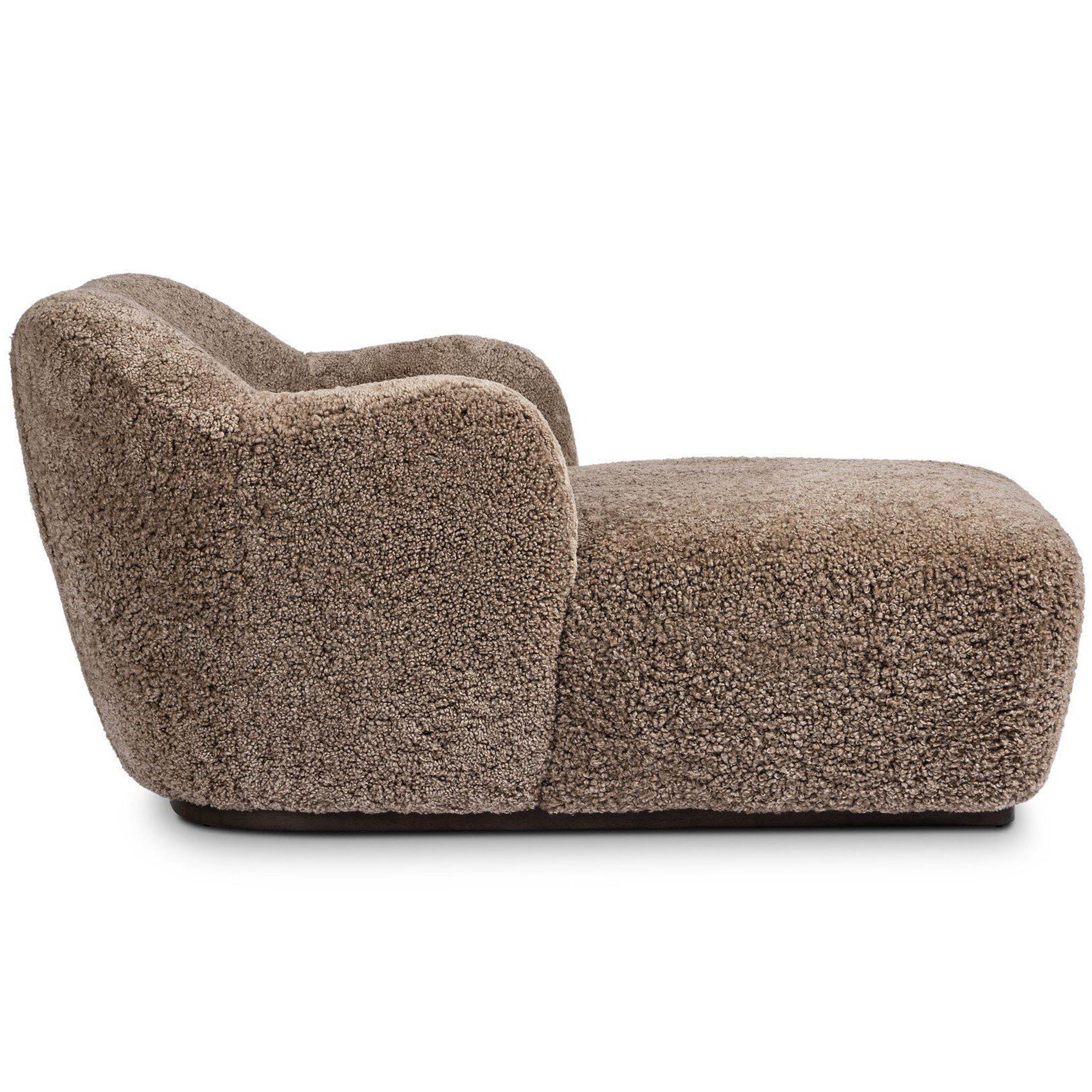 Julius Chaise, Taupe Shearling by Four Hands - Image 3
