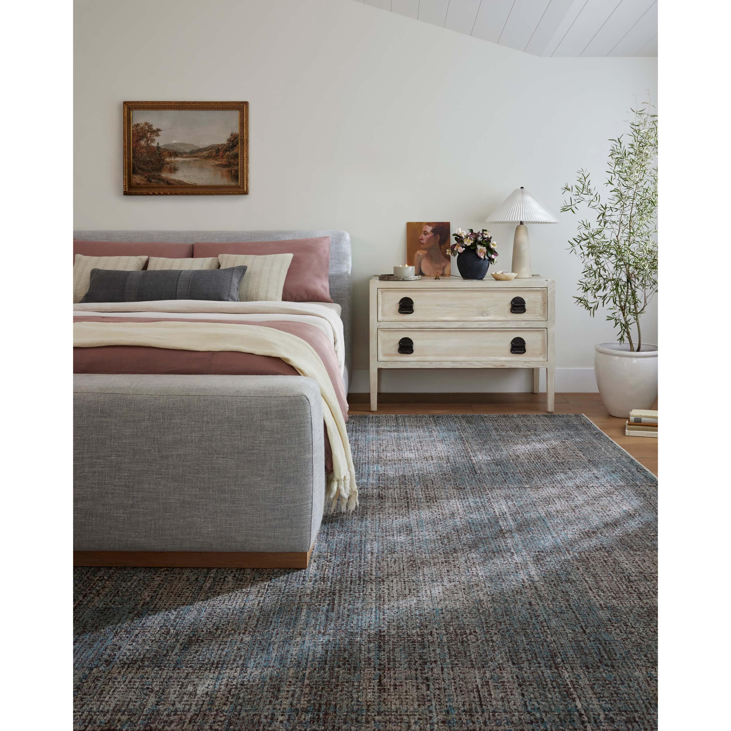 Angela Rose × Loloi Rug Ember EMB-09, Denim/Charcoal - Image 7