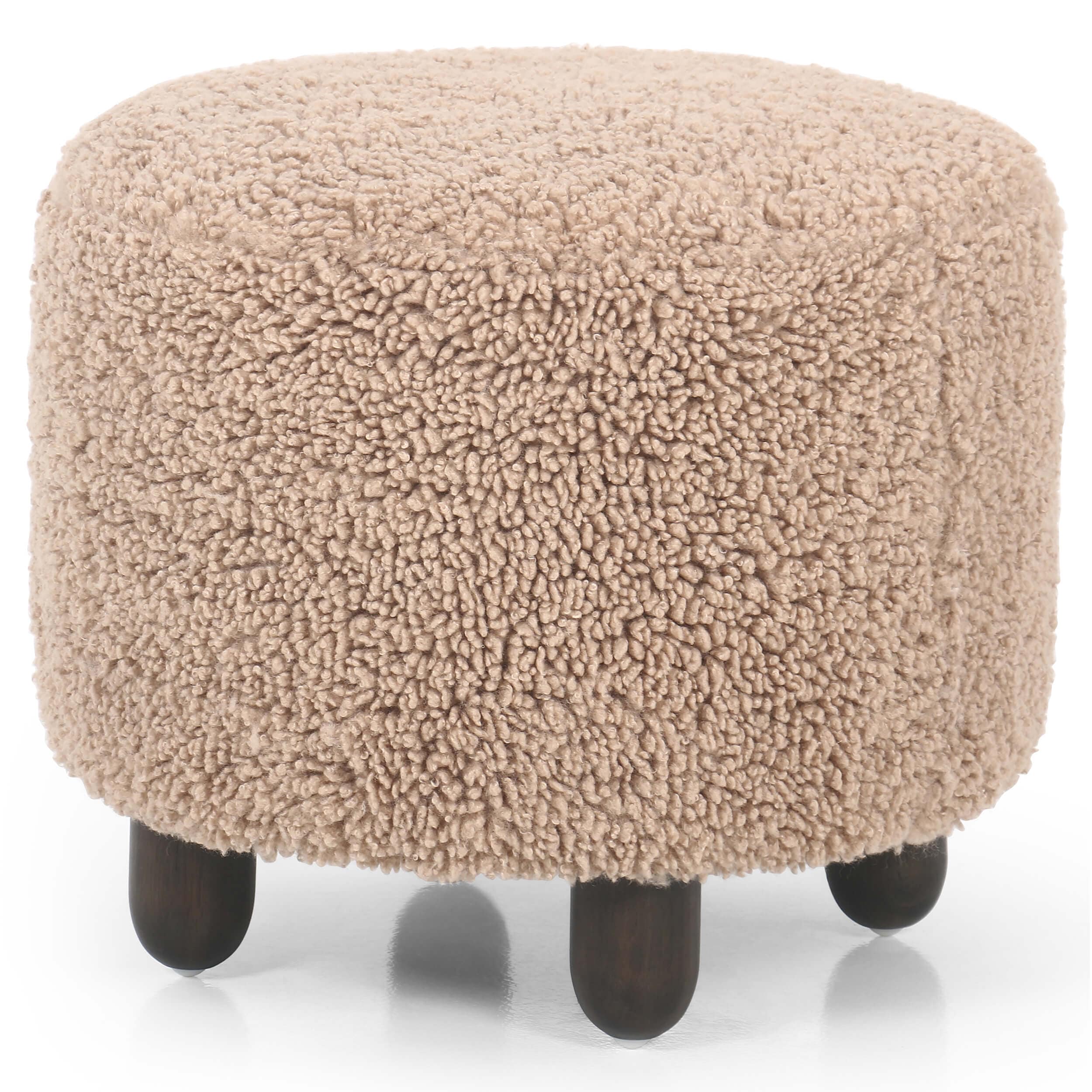 Aniston 22" Ottoman, Andes Toast by Four Hands