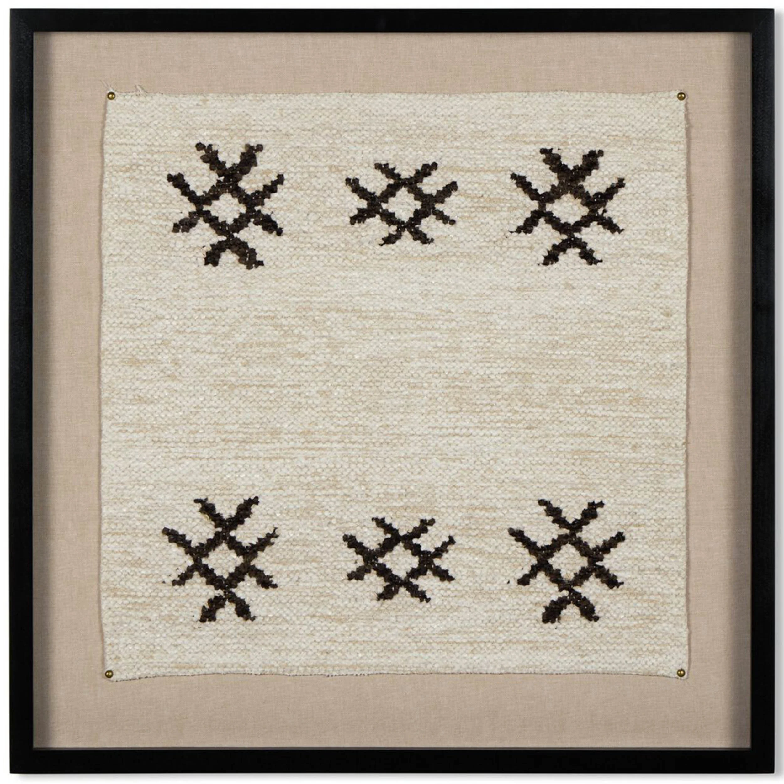 Ankara Textile I Framed by FH Art Studio, Black Maple by Four Hands