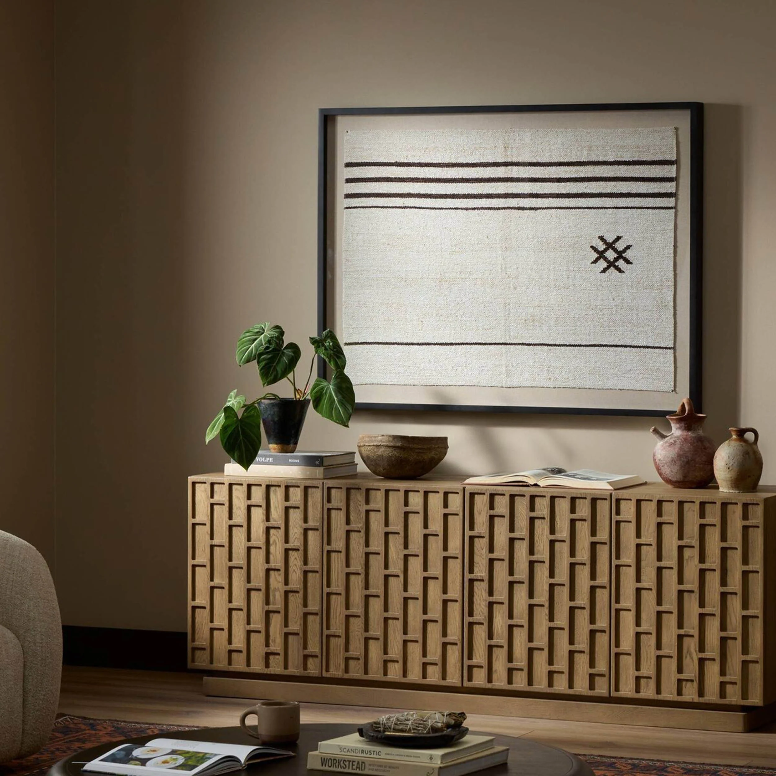 Ankara Textile II Framed by FH Art Studio, Black Maple by Four Hands - Image 6