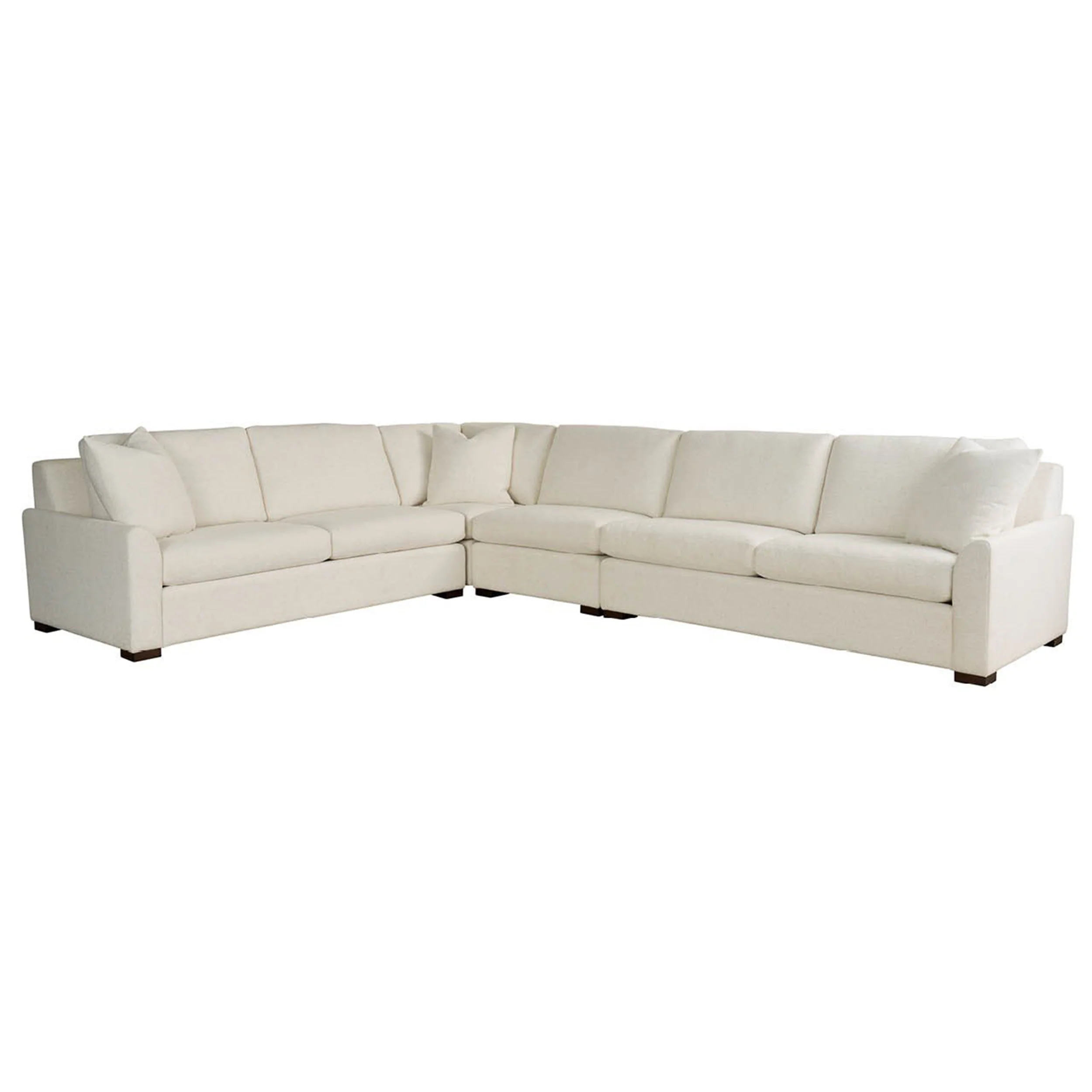 Anna 4 Piece Sectional, Henequen Ivory