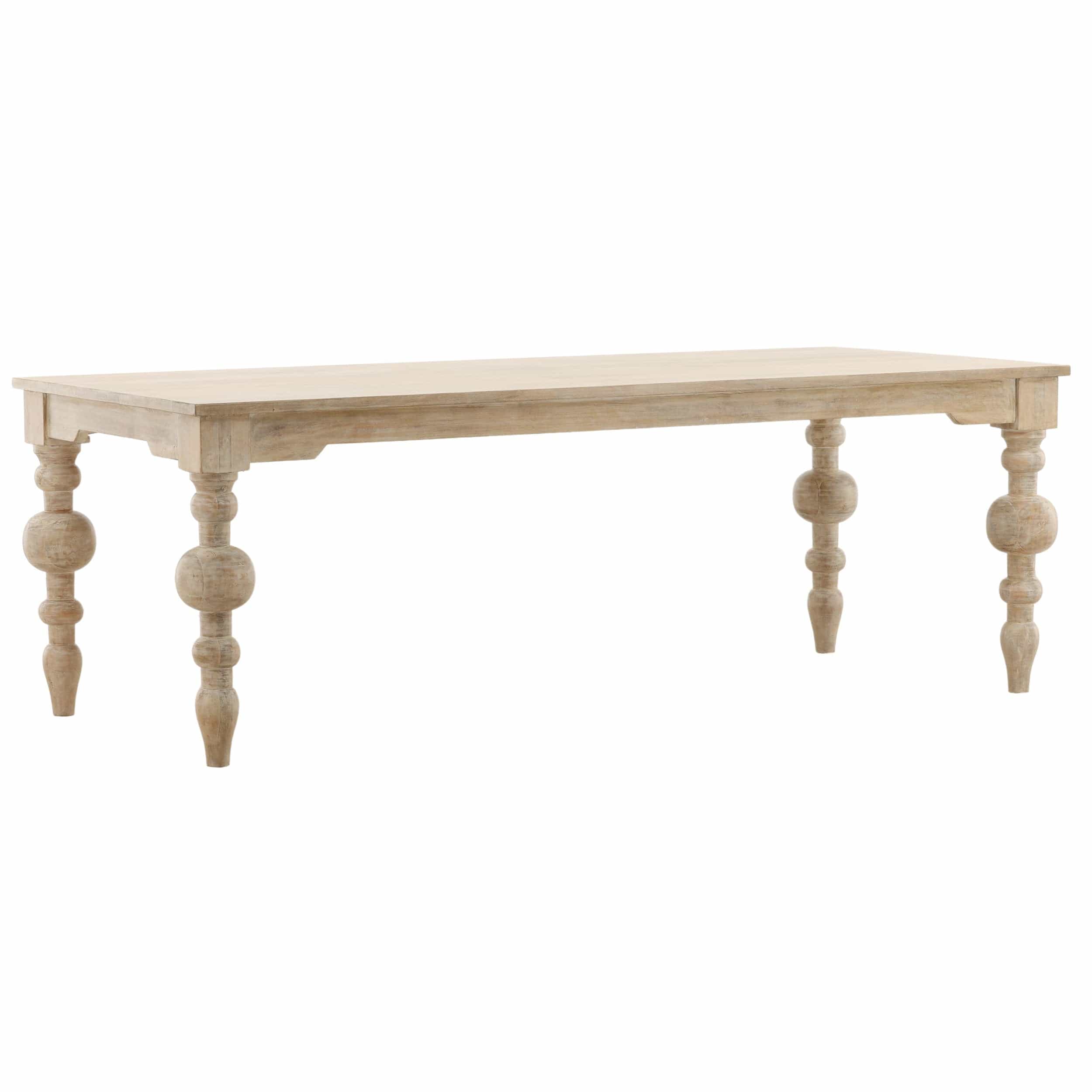 Annette Dining Table, White Wash