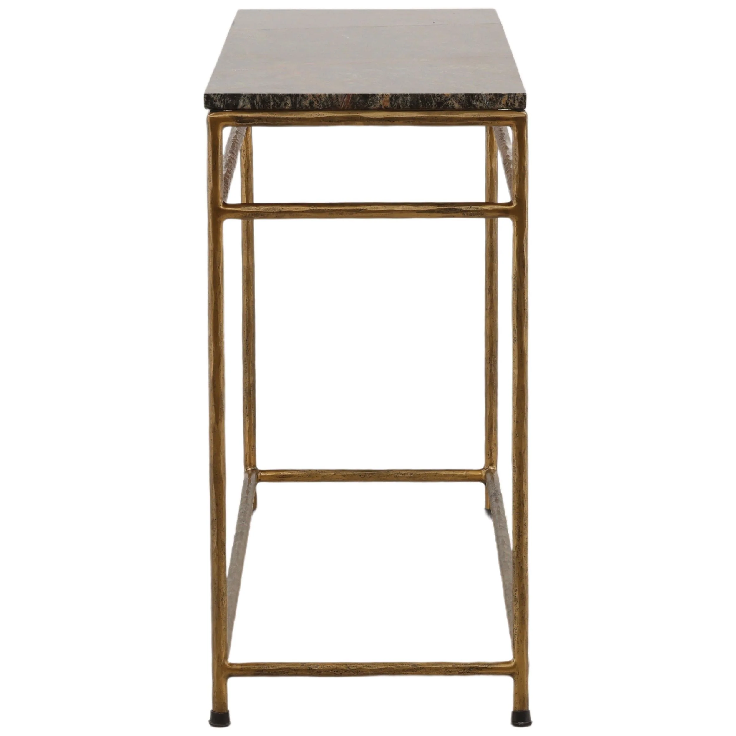 Anselmo Console Table, Brown/Green Marble - Image 3