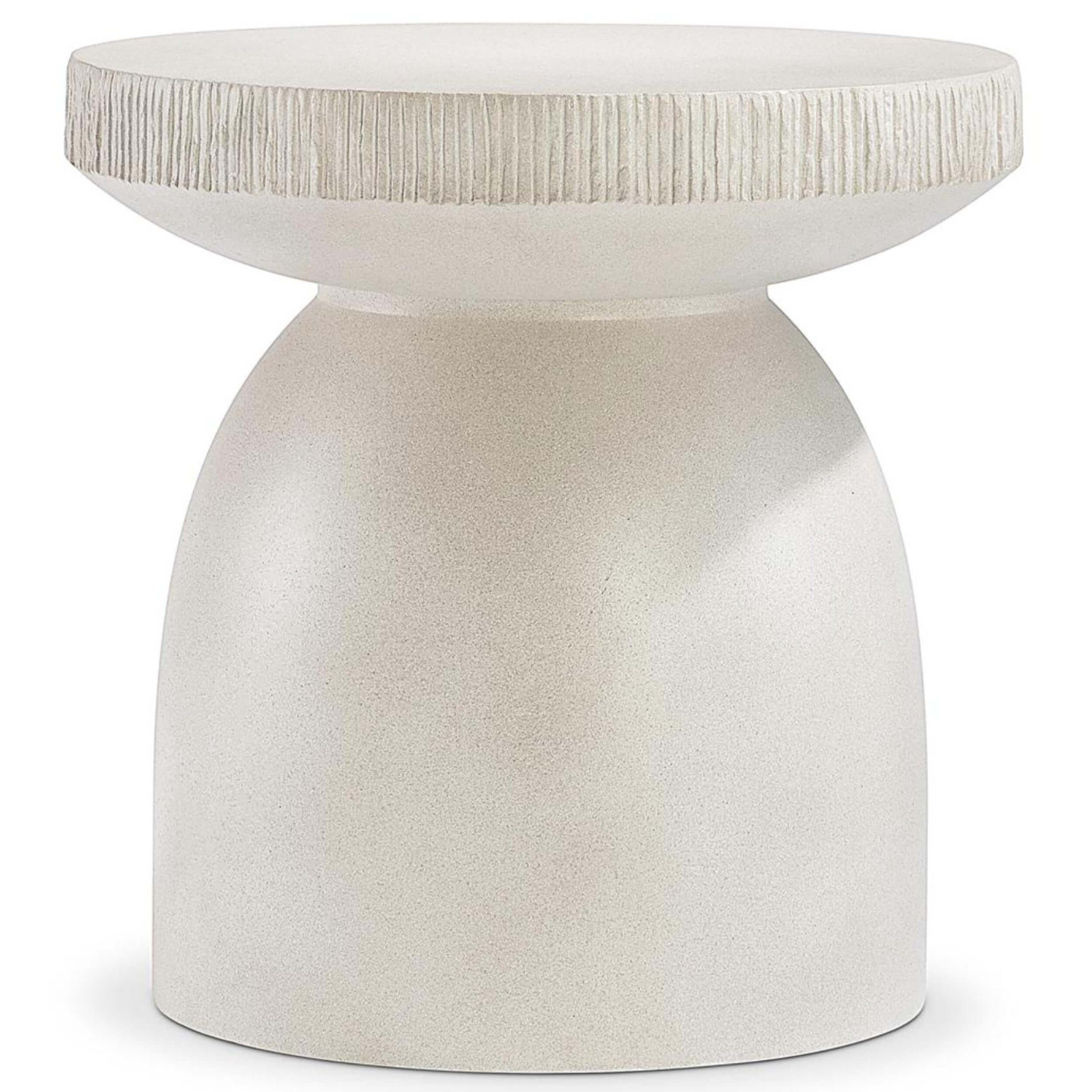 Antibes Side Table, Pumice