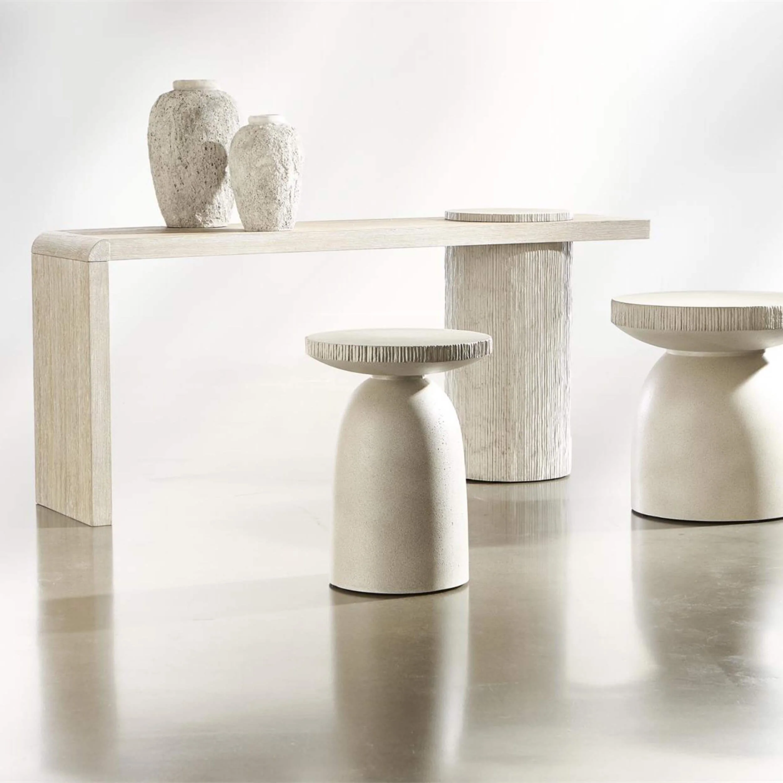 Antibes Side Table, Pumice - Image 5