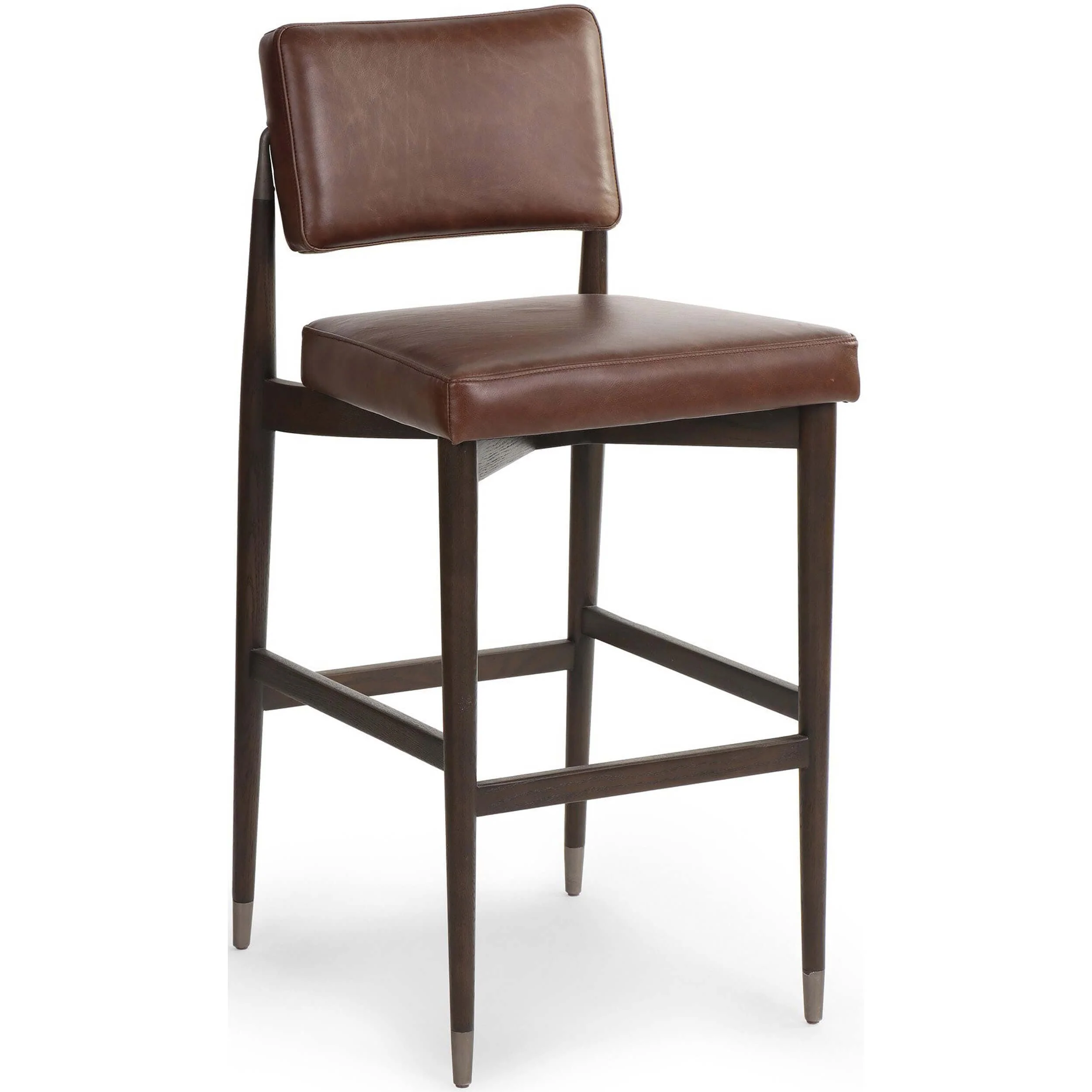 Anton Leather Bar & Counter Stool, Havana Brown