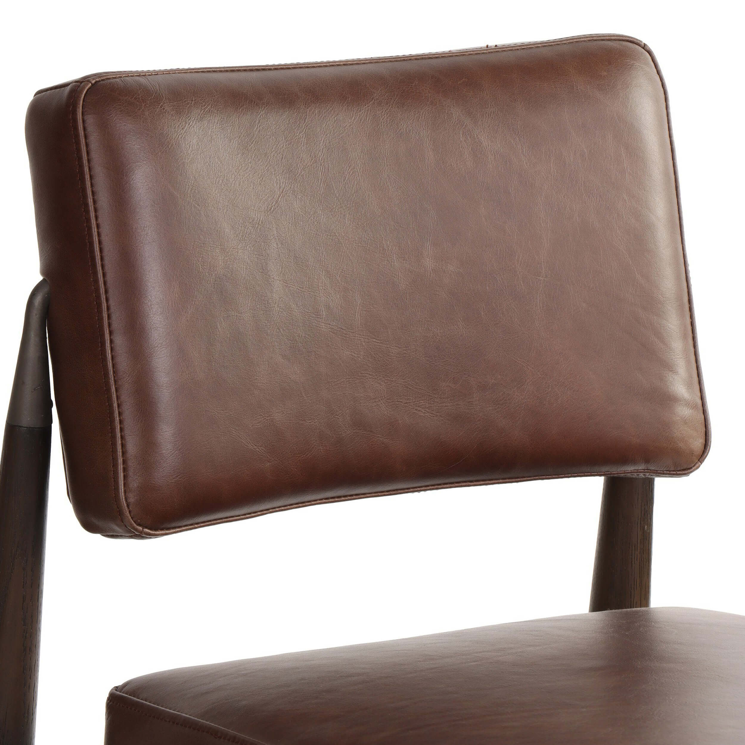 Anton Leather Bar & Counter Stool, Havana Brown - Image 5
