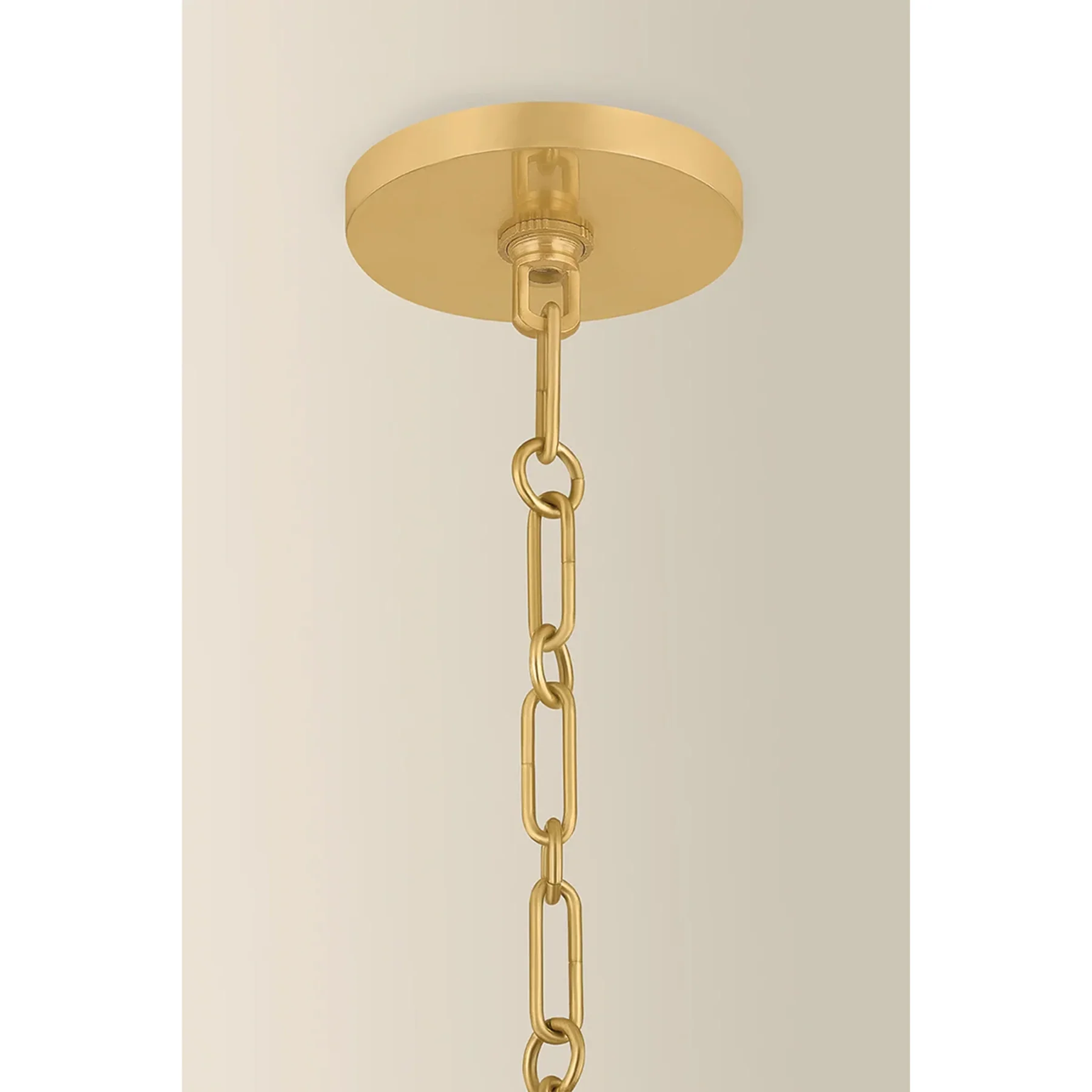 Antoneta Chandelier, Aged Brass - Image 5