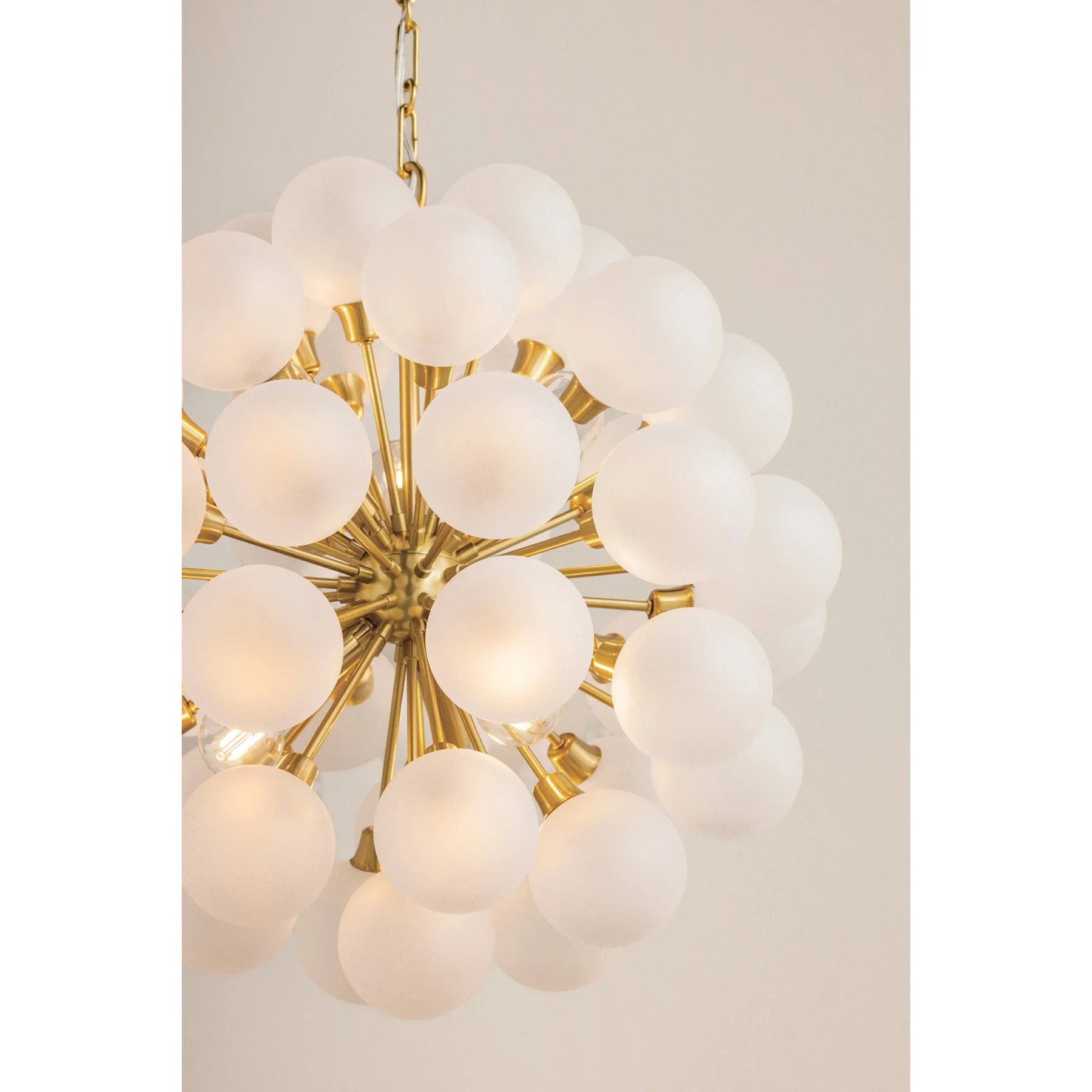 Antoneta Chandelier, Aged Brass - Image 6