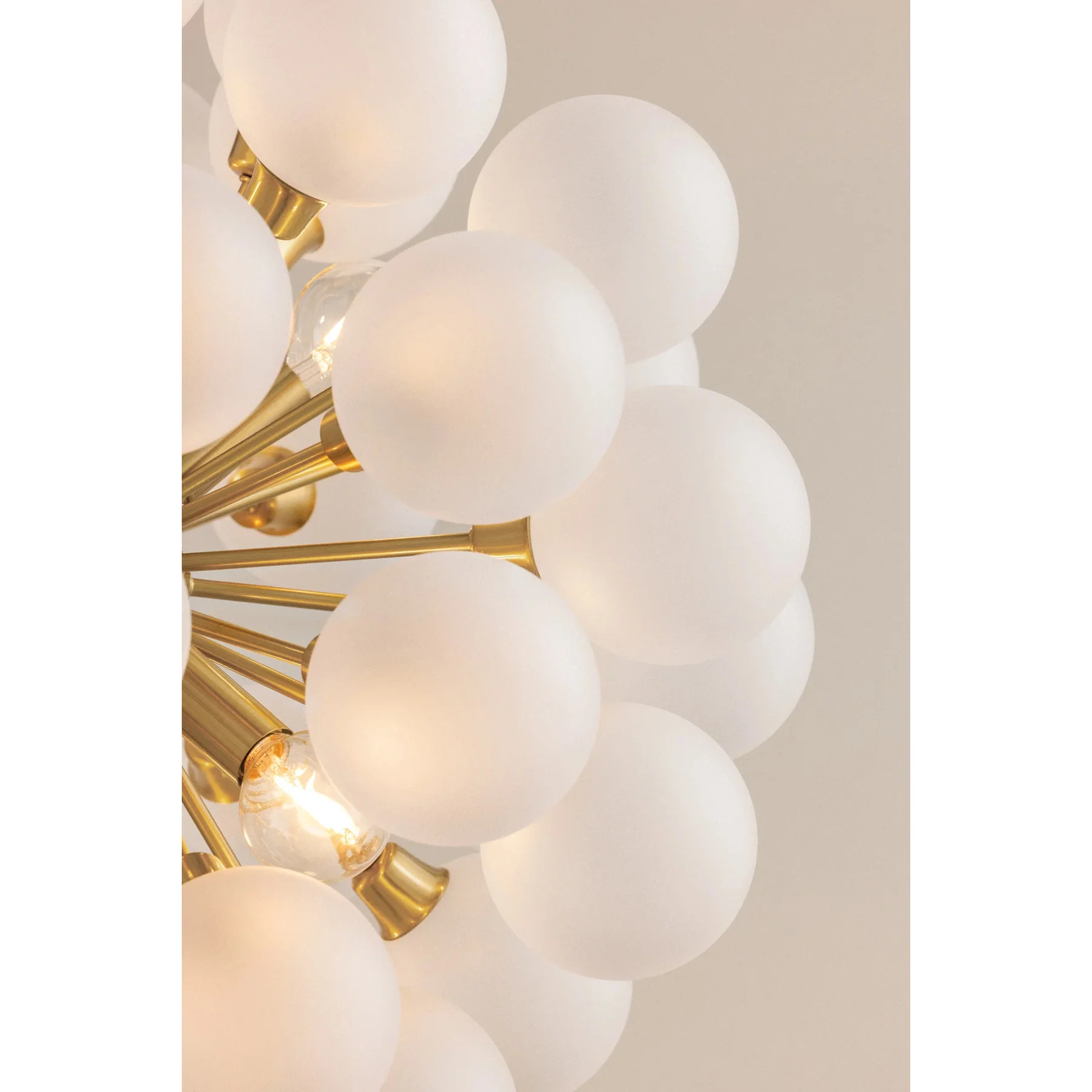 Antoneta Chandelier, Aged Brass - Image 7
