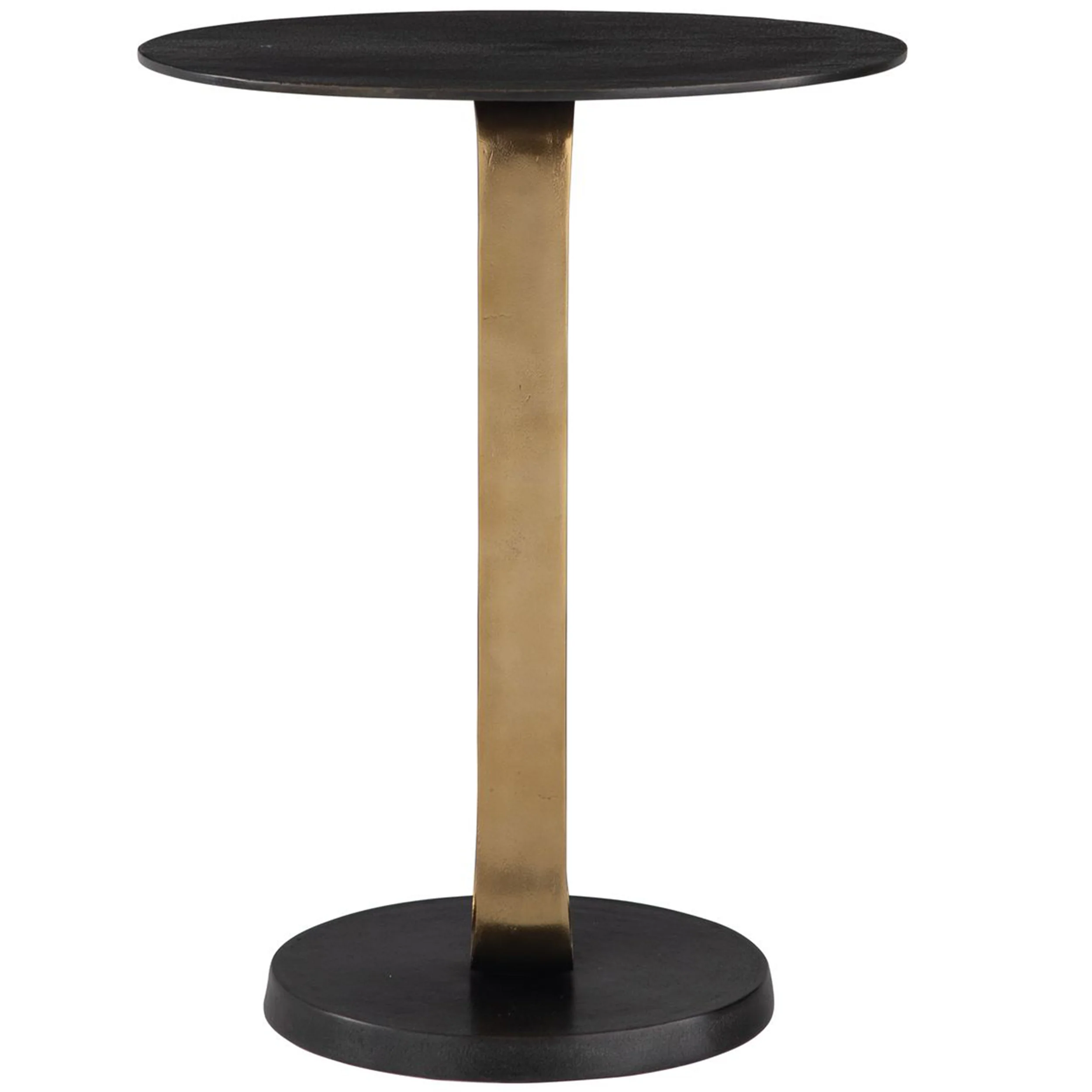 Aperture Accent Table, Brass/Black - Image 3